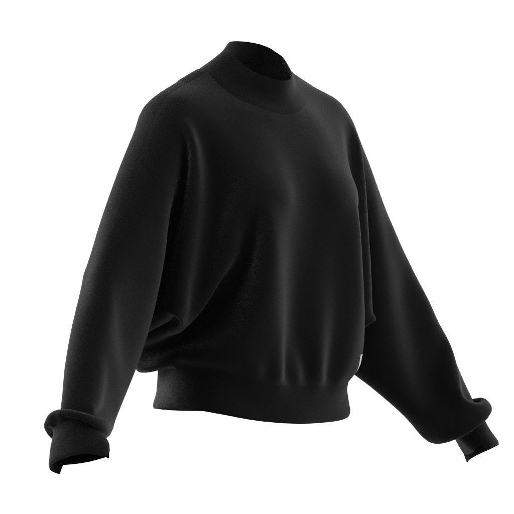 Lounge French Terry Sweatshirt, Black, , large image number 7