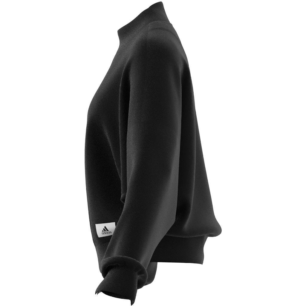Lounge French Terry Sweatshirt, Black, , large image number 12