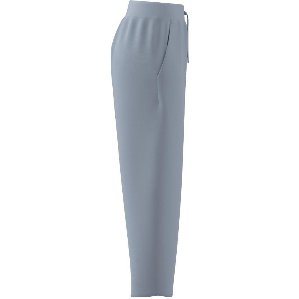 Lounge French Terry Barrel-Leg Pants, Blue, , large image number 5