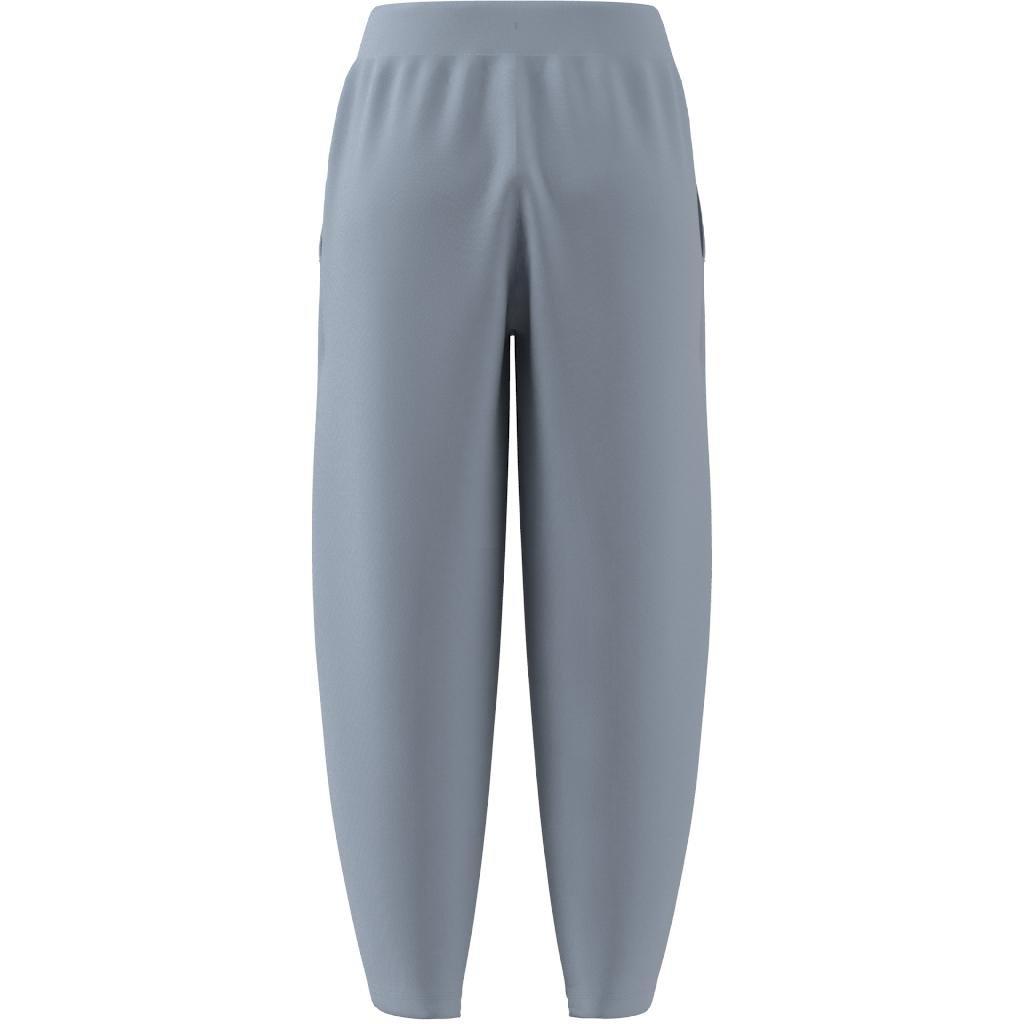 Lounge French Terry Barrel-Leg Pants, Blue, , large image number 13