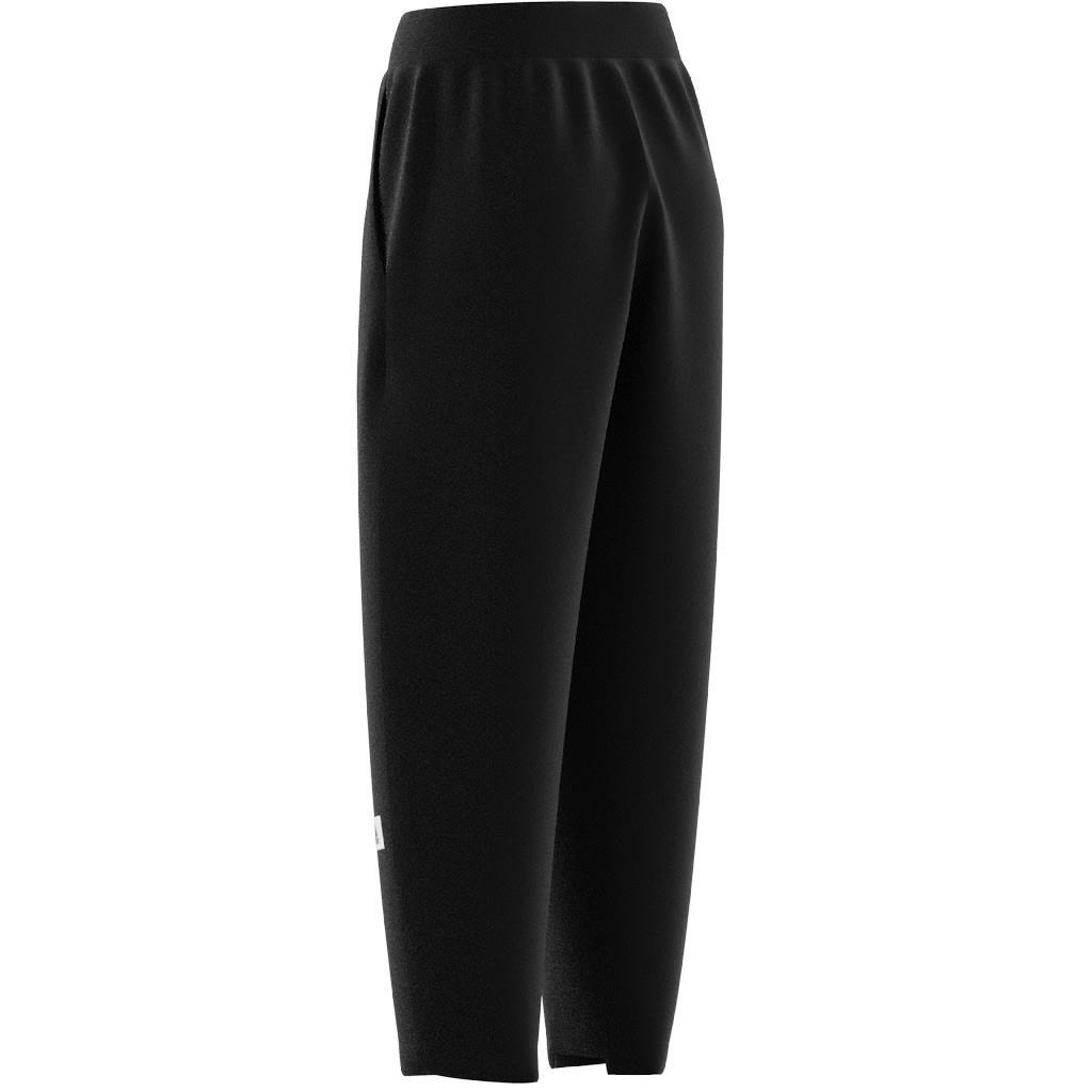Lounge French Terry Barrel-Leg Pants, Black, , large image number 10