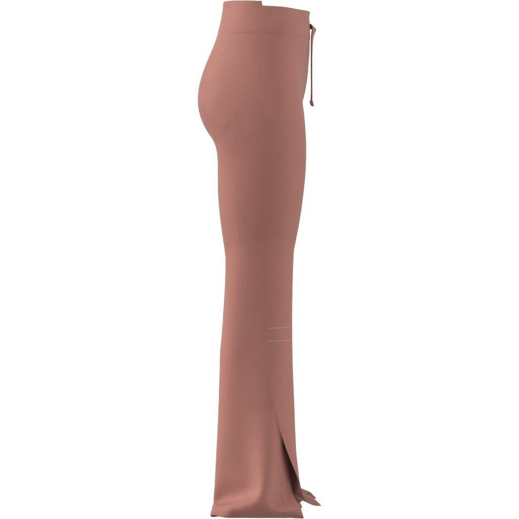 Lounge Ribbed Flared-Leg Joggers, Red, , large image number 10