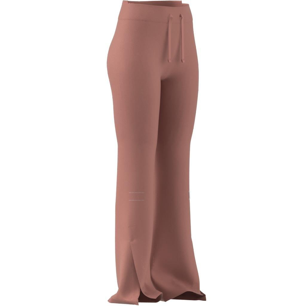 Lounge Ribbed Flared-Leg Joggers, Red, , large image number 11