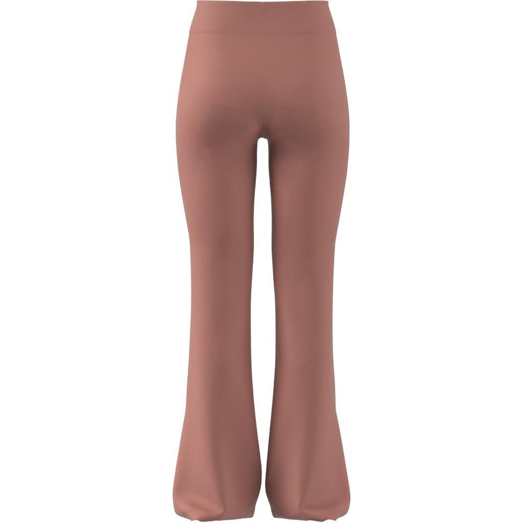 Lounge Ribbed Flared-Leg Joggers, Red, , large image number 12