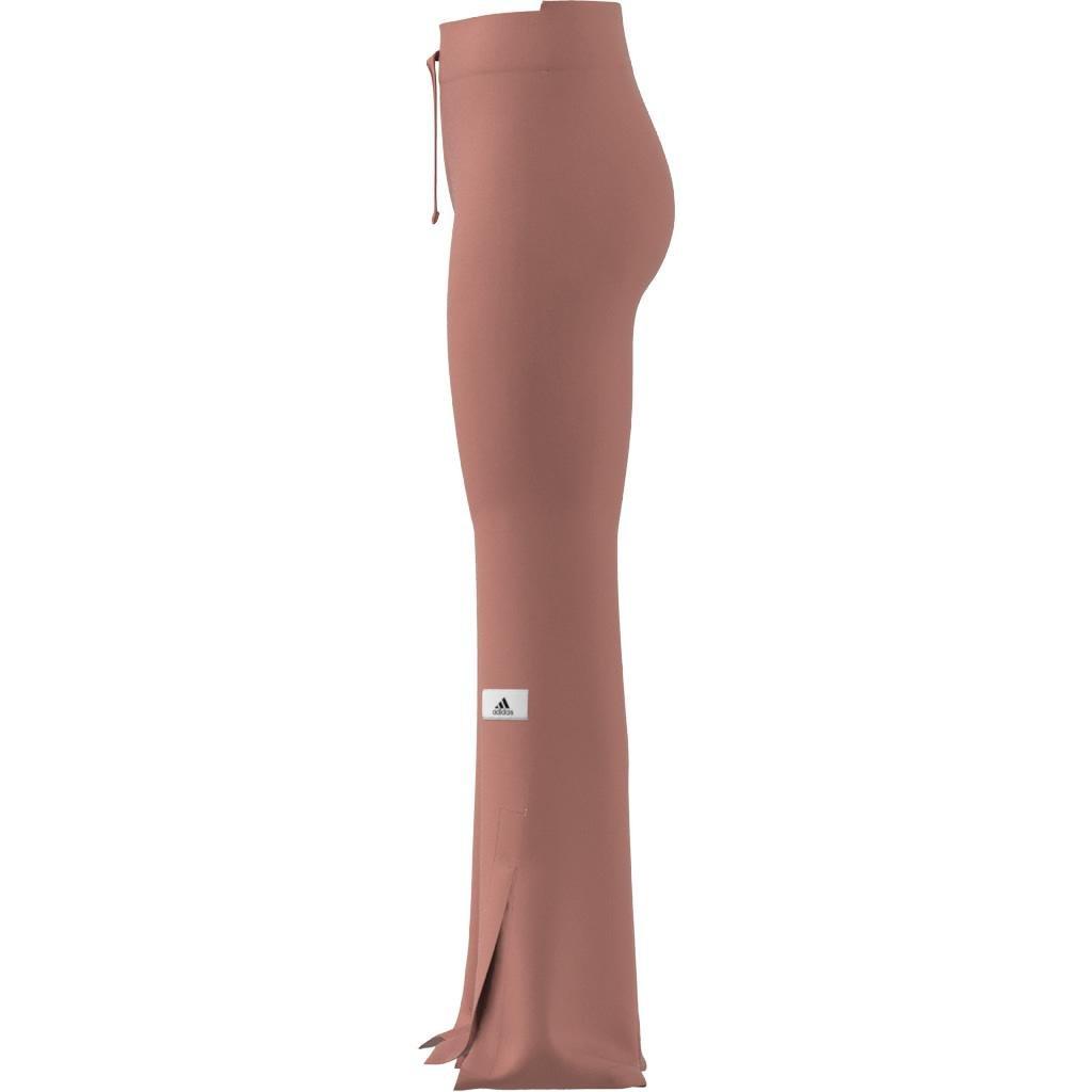 Lounge Ribbed Flared-Leg Joggers, Red, , large image number 13