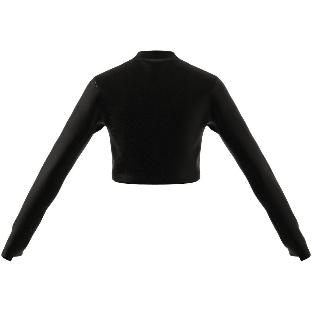 Lounge Ribbed Crop Long-Sleeve Top, Multicolour, A901_ONE, large image number 13