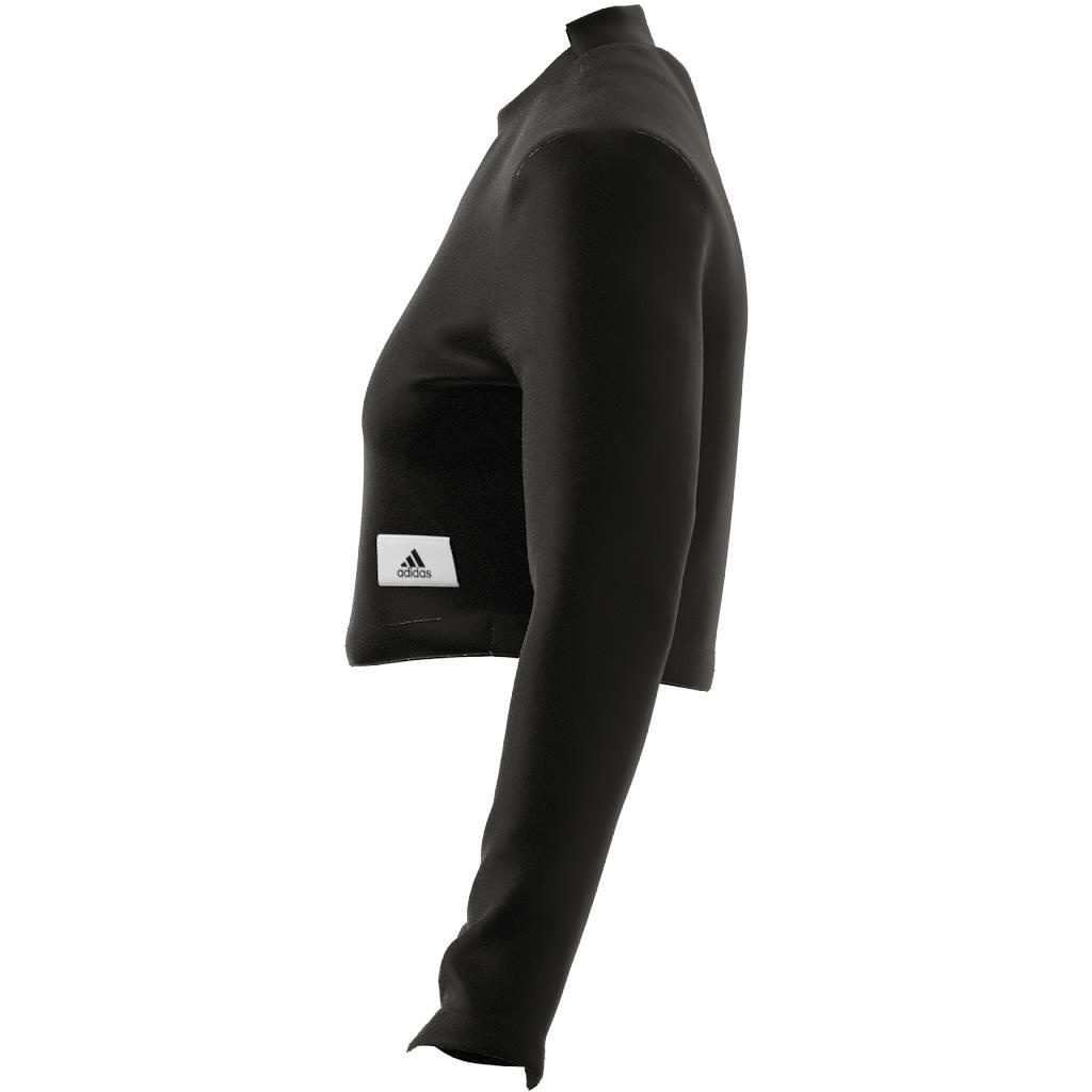 Lounge Ribbed Crop Long-Sleeve Top, Multicolour, A901_ONE, large image number 14