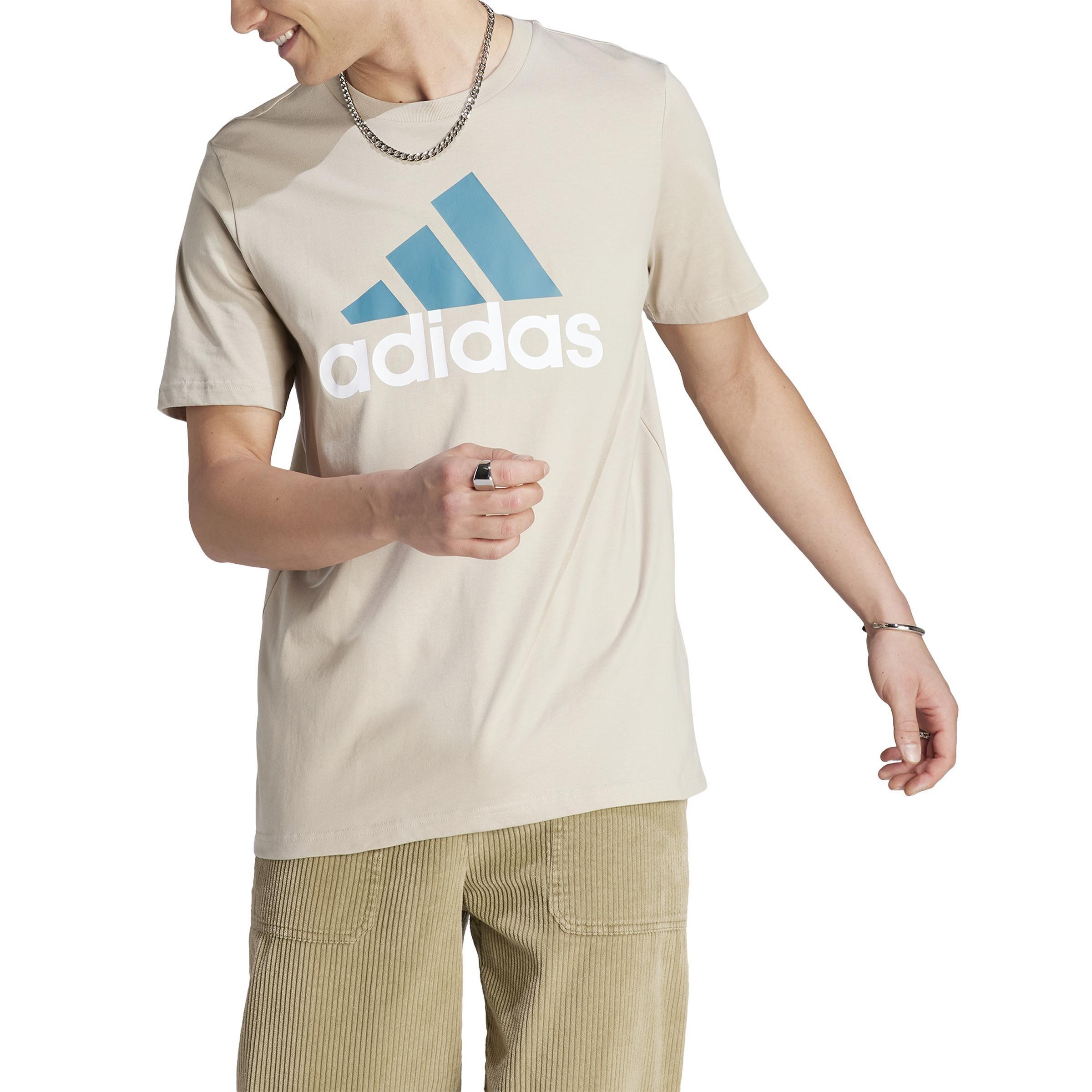 Essentials Single Jersey Big Logo T-Shirt, Beige, A901_ONE, large image number 0