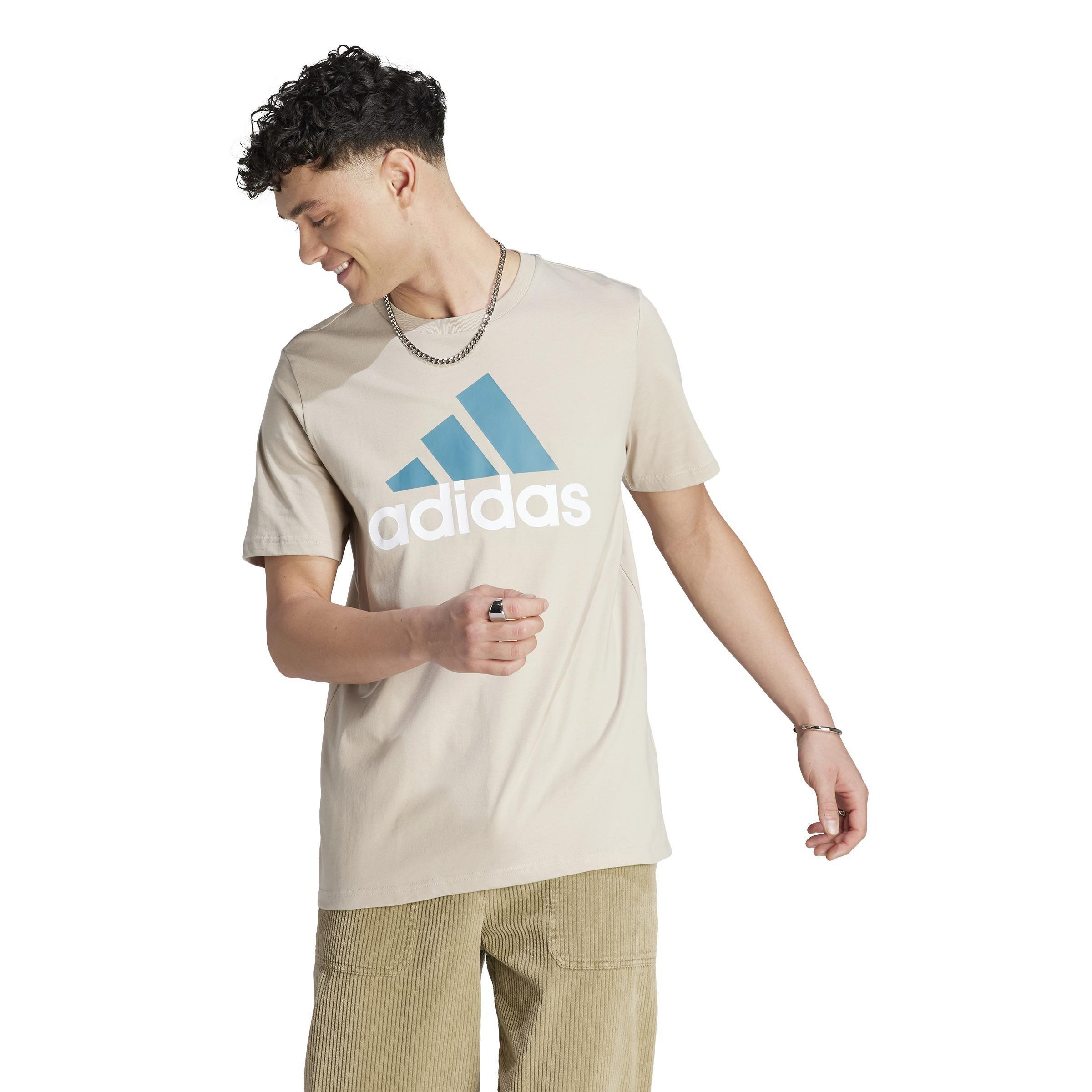 Essentials Single Jersey Big Logo T-Shirt, Beige, A901_ONE, large image number 8