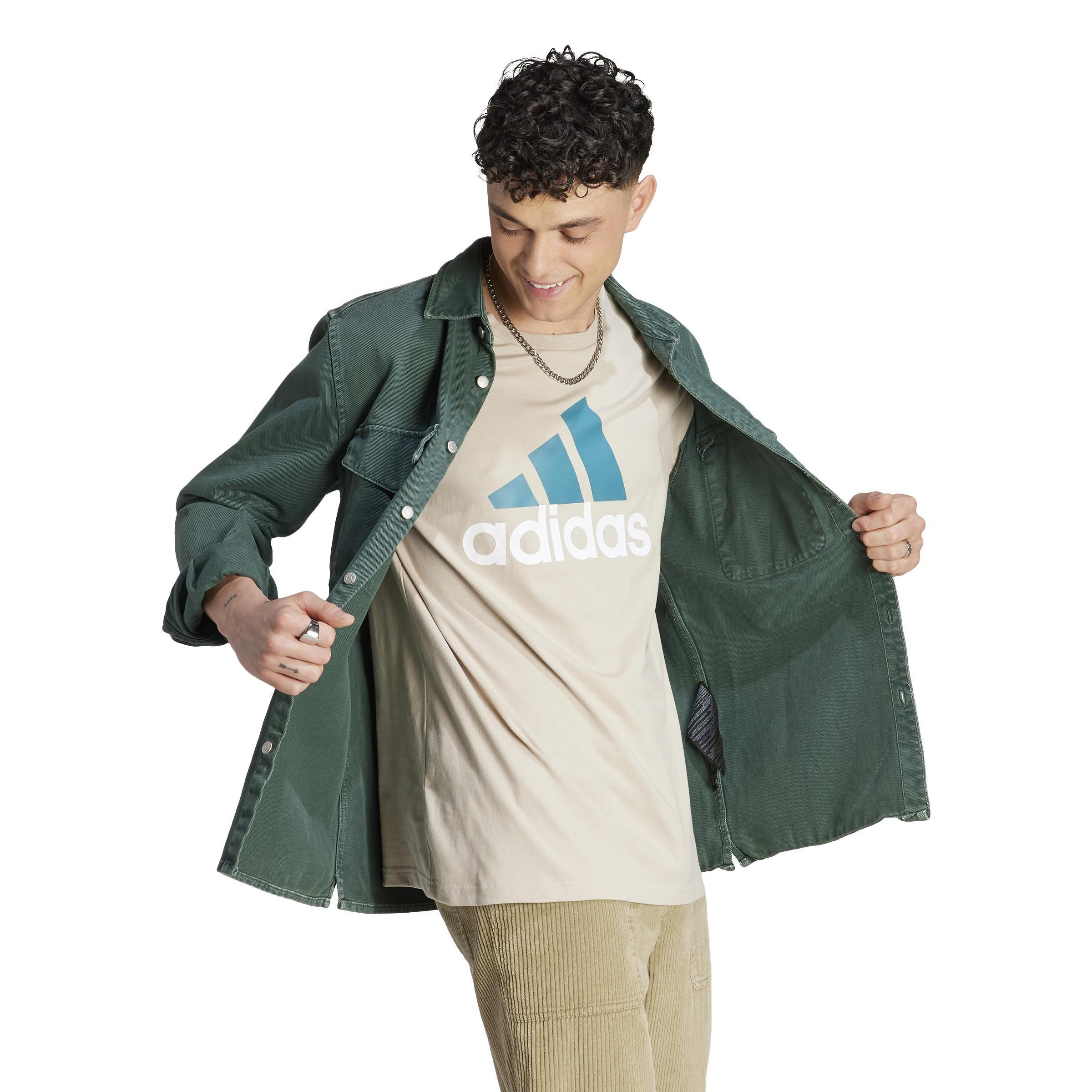Essentials Single Jersey Big Logo T-Shirt, Beige, A901_ONE, large image number 11