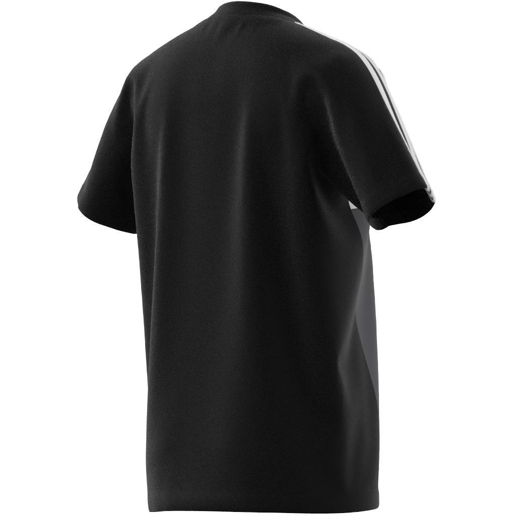 Unisex Kids Tiberio 3-Stripes Colorblock T-Shirt, Black, A901_ONE, large image number 13