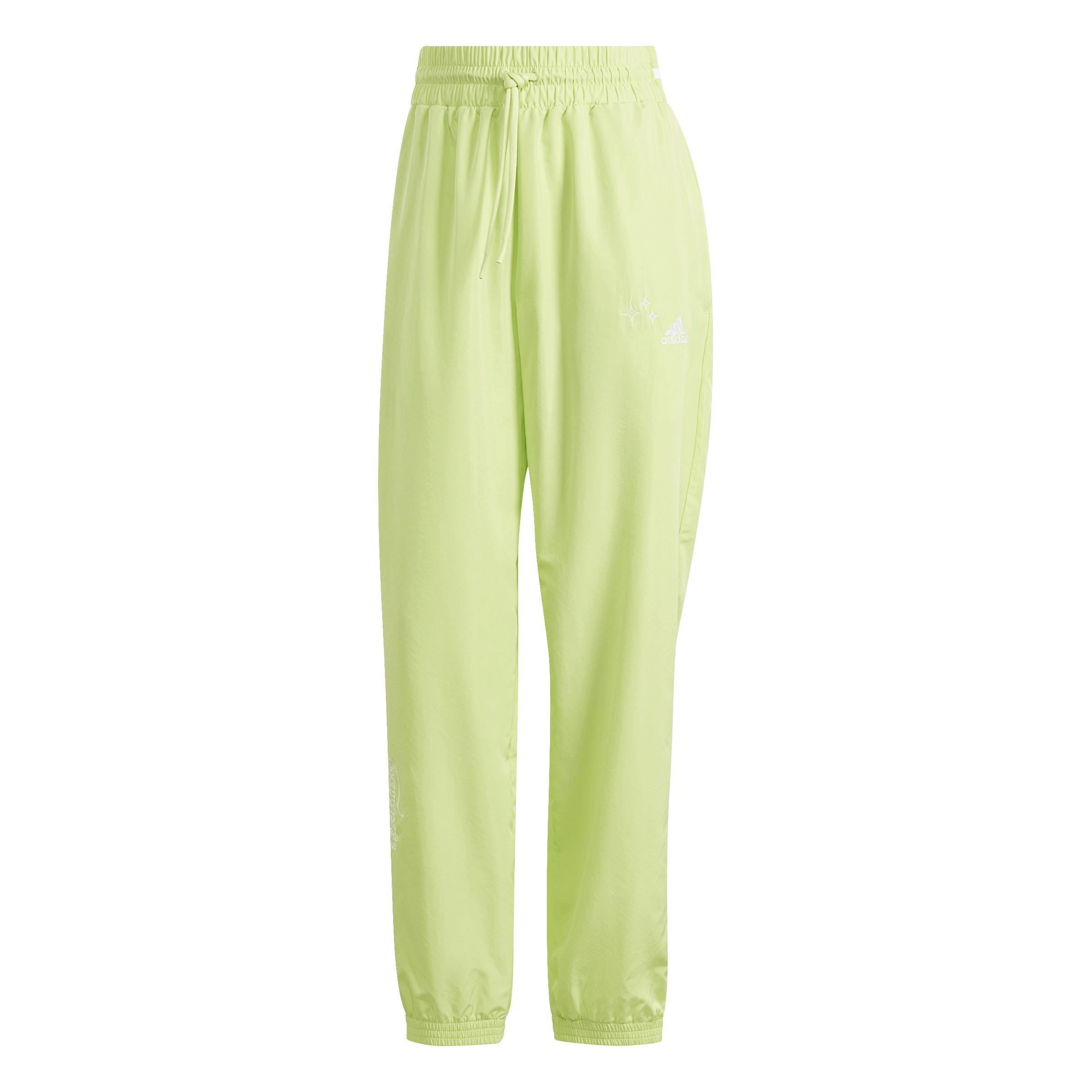 Scribble Woven Tracksuit Bottoms, Green, , large image number 1