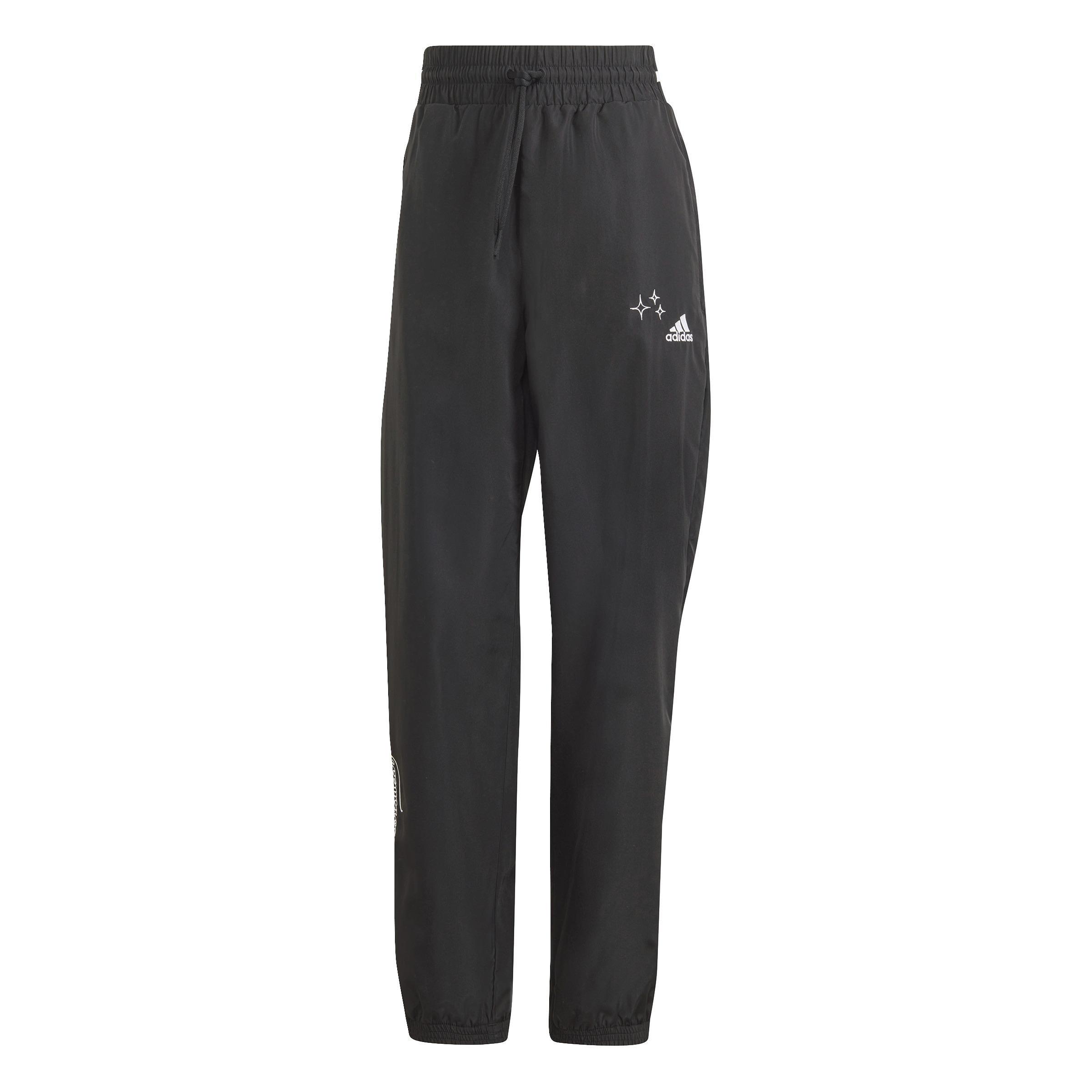 Scribble Woven Tracksuit Bottoms, Black, A901_ONE, large image number 0