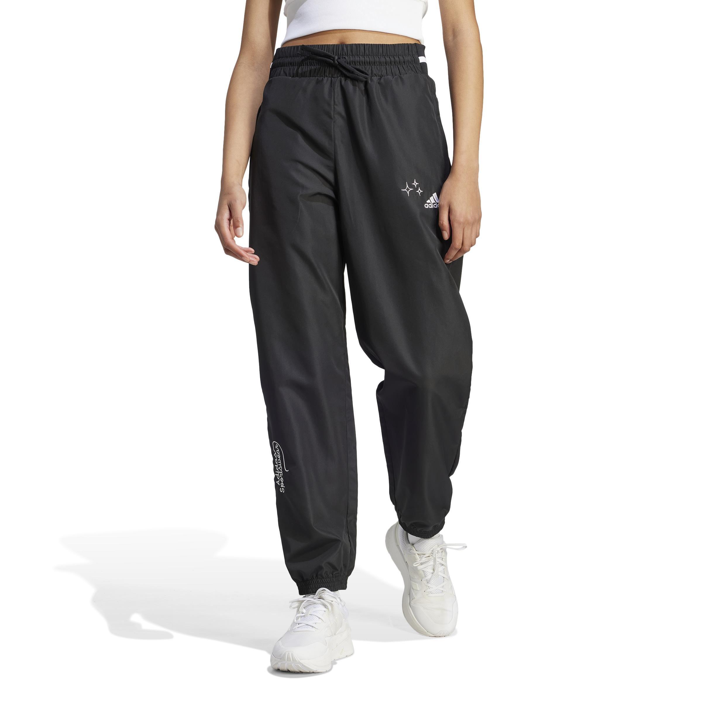 Scribble Woven Tracksuit Bottoms, Black, A901_ONE, large image number 13