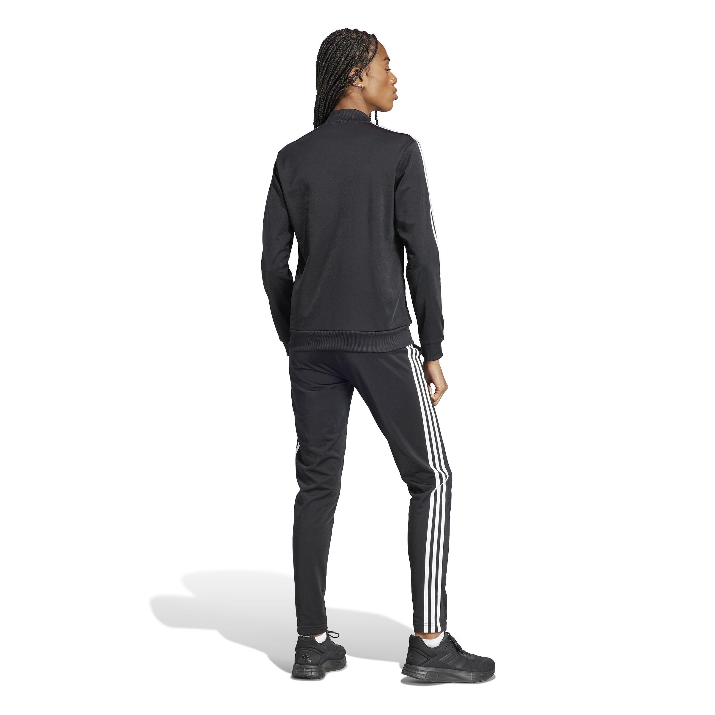 Essentials 3-Stripes Tracksuit, Black, A901_ONE, large image number 1