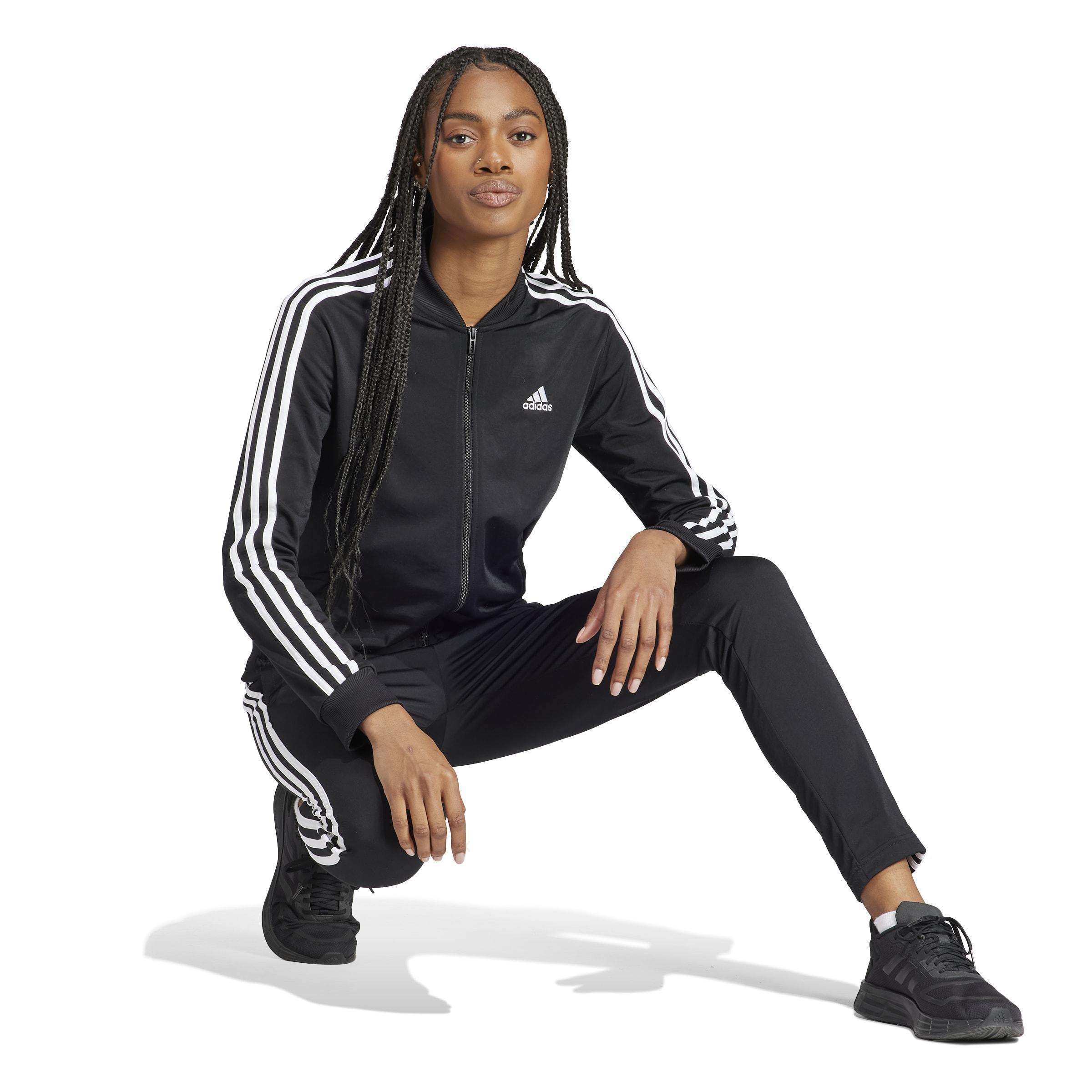 Essentials 3-Stripes Tracksuit, Black, A901_ONE, large image number 12