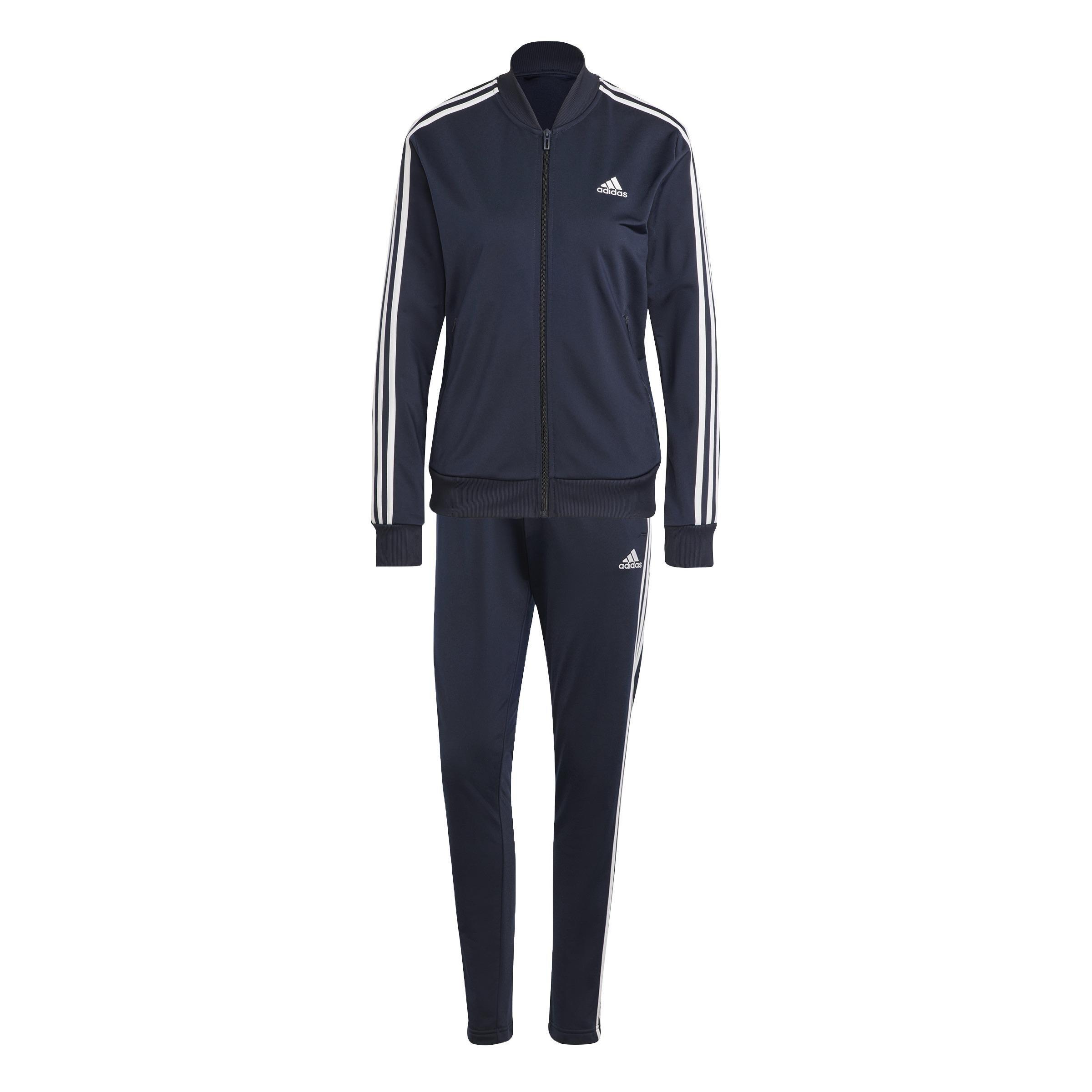 Essentials 3-Stripes Tracksuit, Blue, , large image number 1