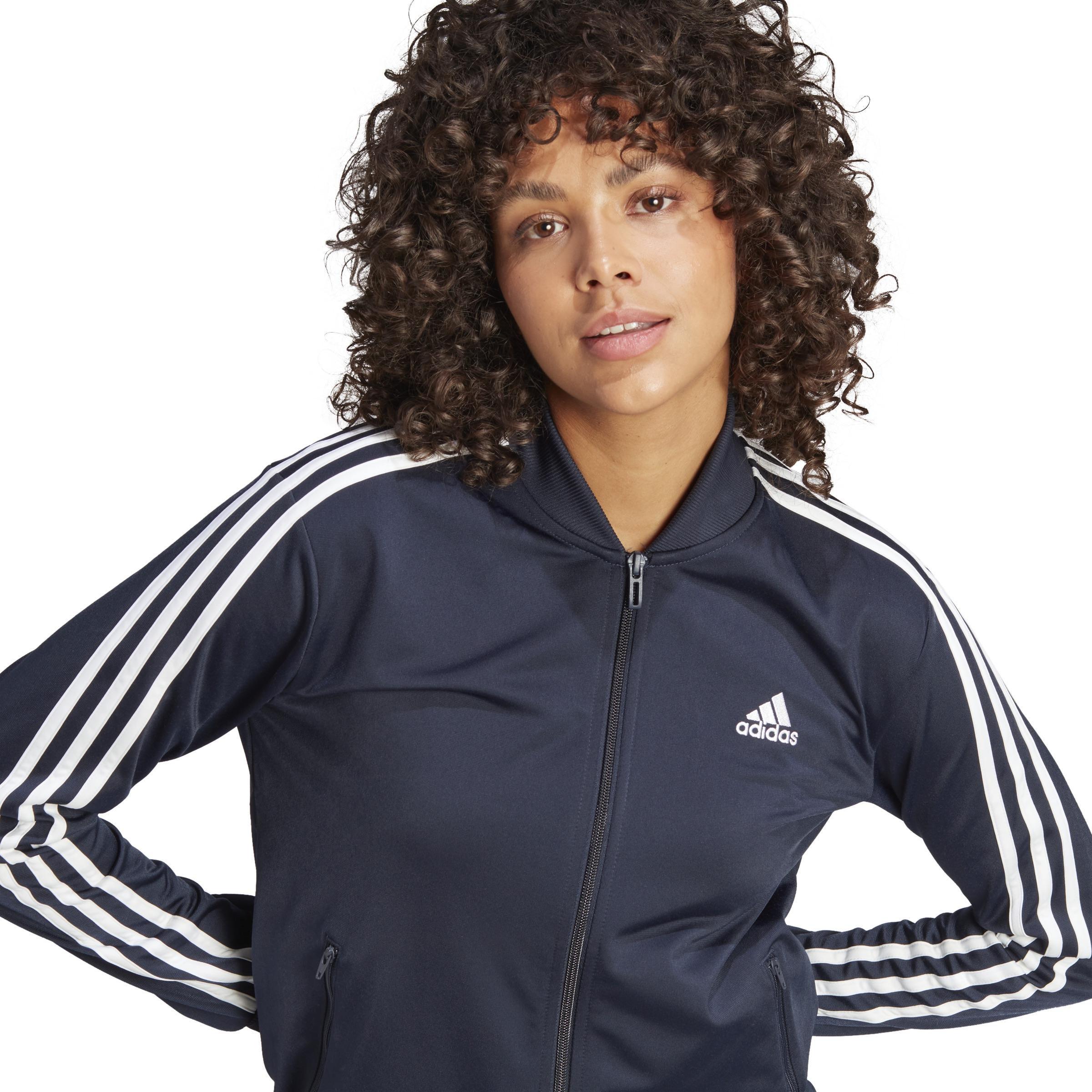 Essentials 3-Stripes Tracksuit, Blue, , large image number 4