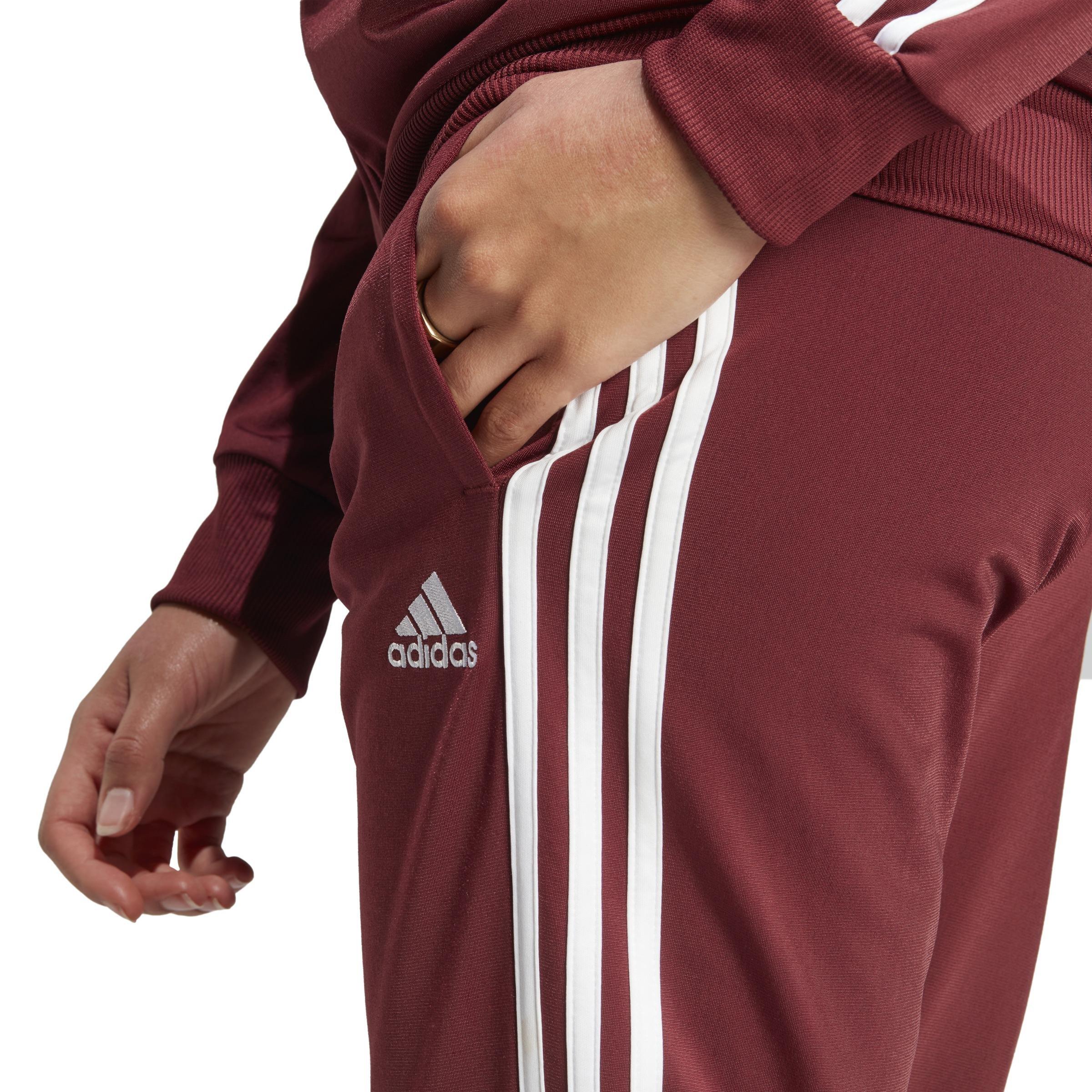 Essentials 3-Stripes Tracksuit, Red, , large image number 3
