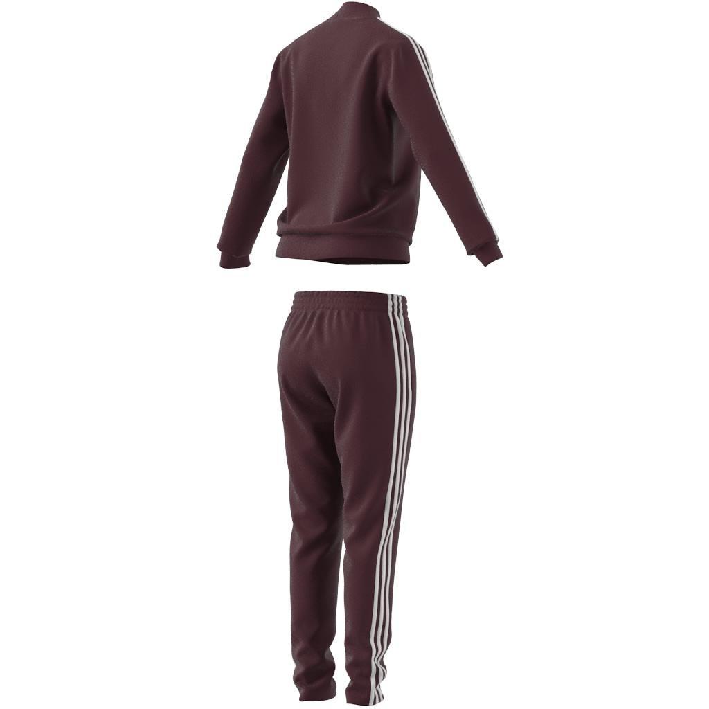 Essentials 3-Stripes Tracksuit, Red, , large image number 6