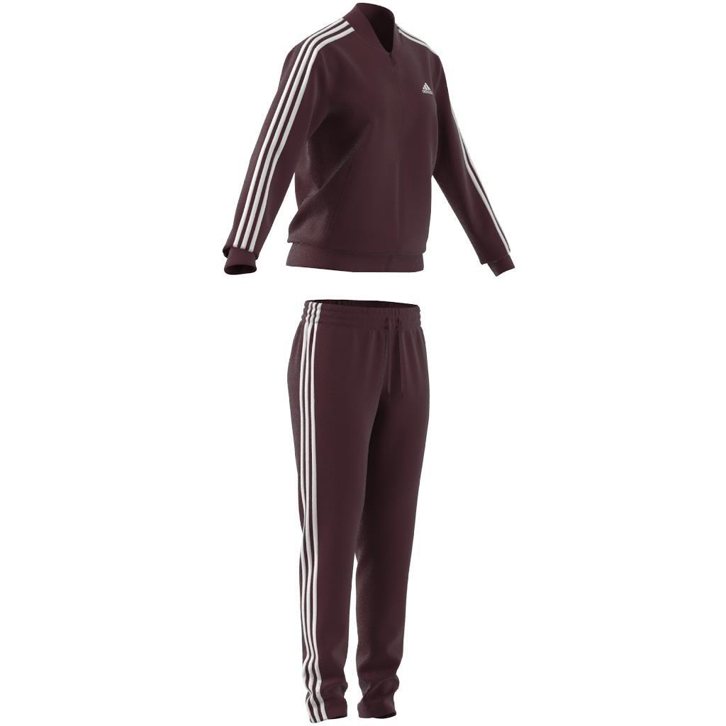 Essentials 3-Stripes Tracksuit, Red, , large image number 7
