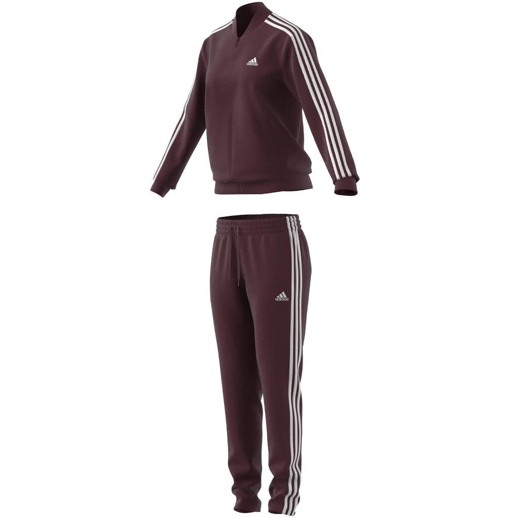 Essentials 3-Stripes Tracksuit, Red, , large image number 8