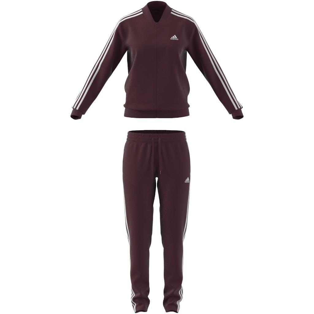 Essentials 3-Stripes Tracksuit, Red, , large image number 14