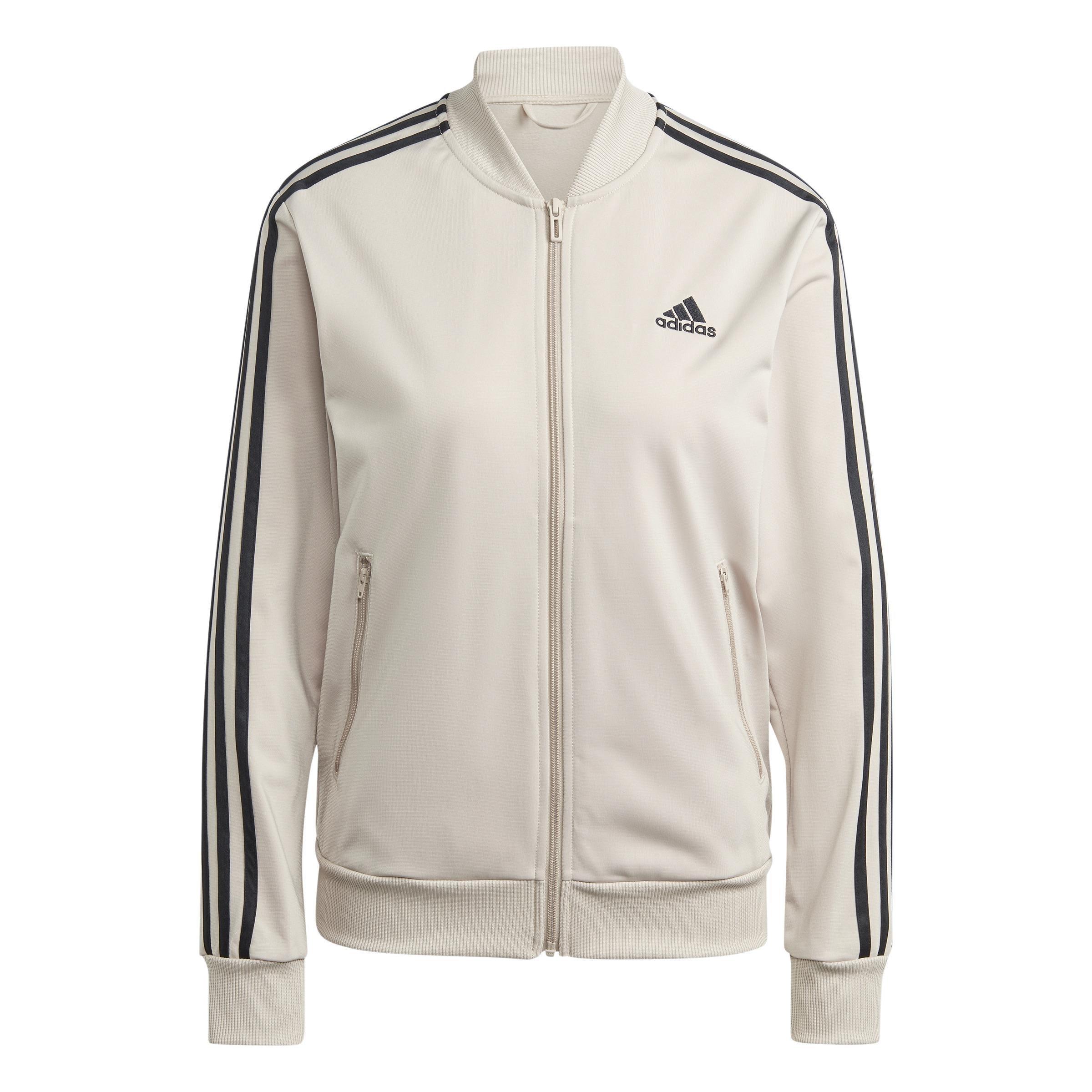 Essentials 3-Stripes Tracksuit, Beige, , large image number 8