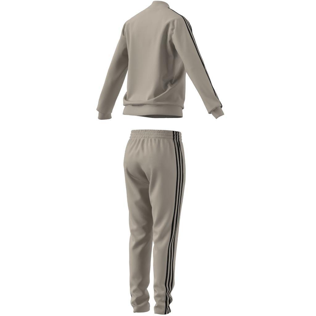 Essentials 3-Stripes Tracksuit, Beige, , large image number 10