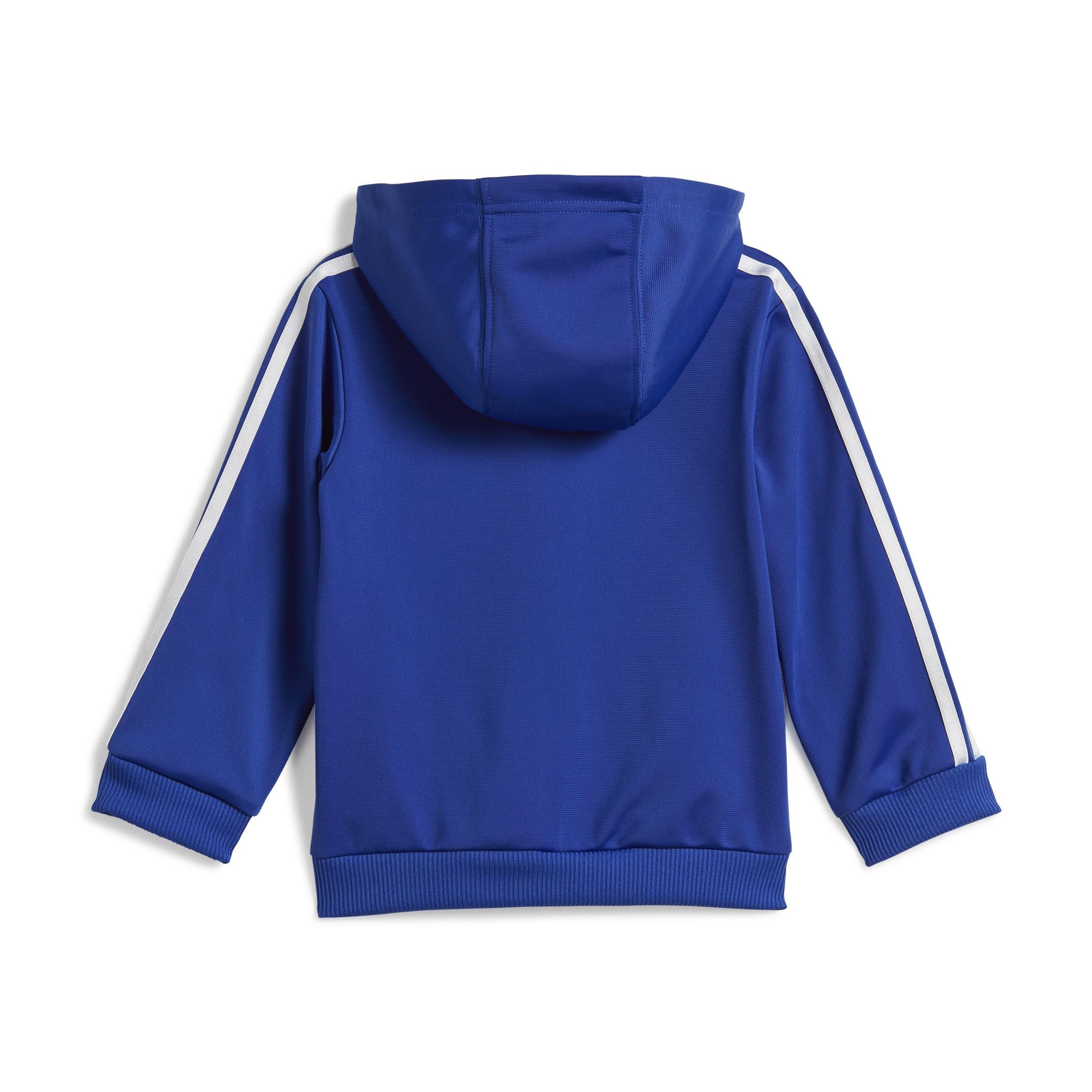 Unisex Kids Essentials Shiny Hooded Track Suit, Blue, A901_ONE, large image number 2