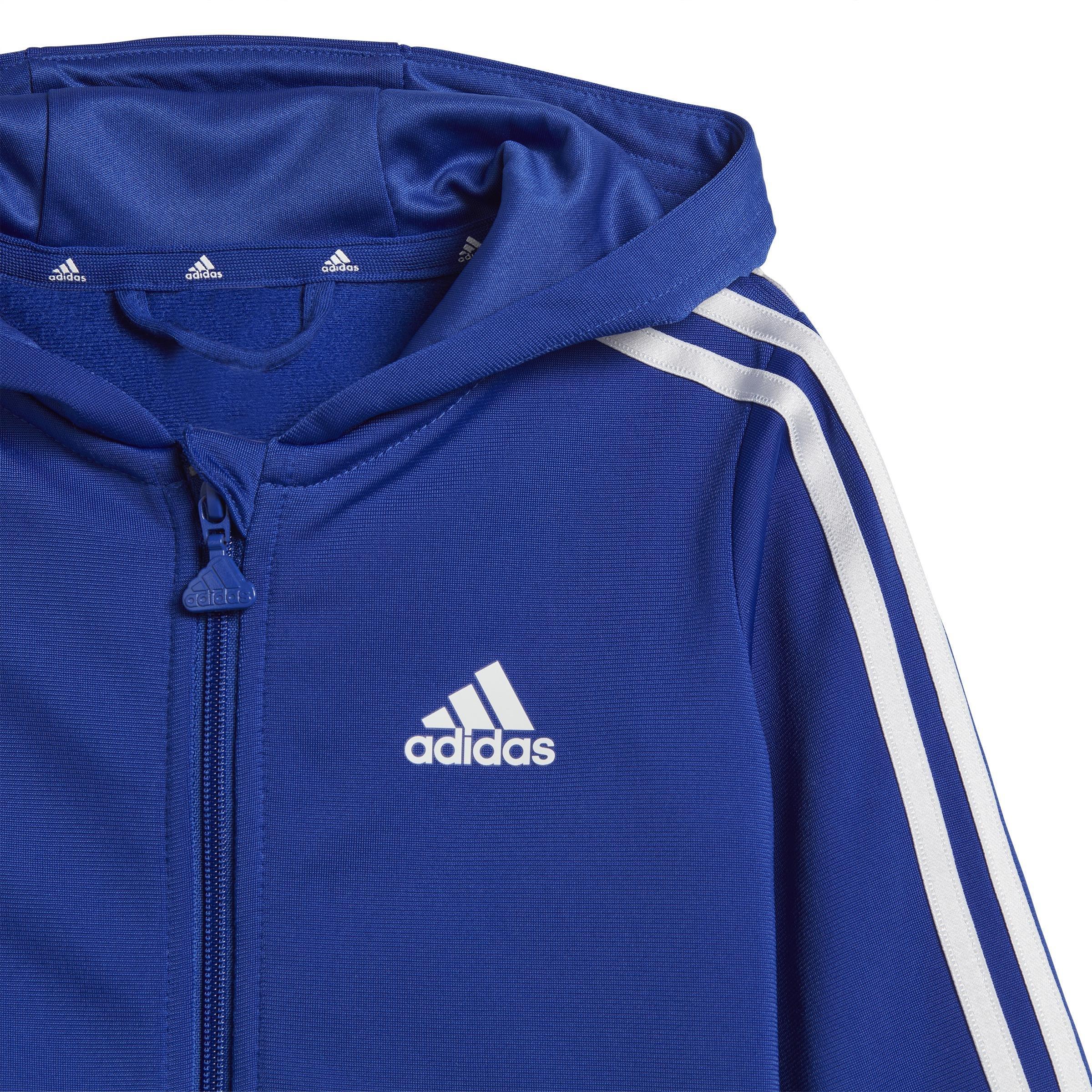 Unisex Kids Essentials Shiny Hooded Track Suit, Blue, A901_ONE, large image number 5