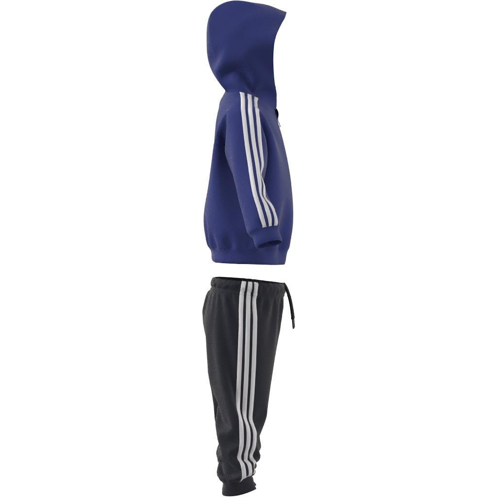 Unisex Kids Essentials Shiny Hooded Track Suit, Blue, A901_ONE, large image number 11