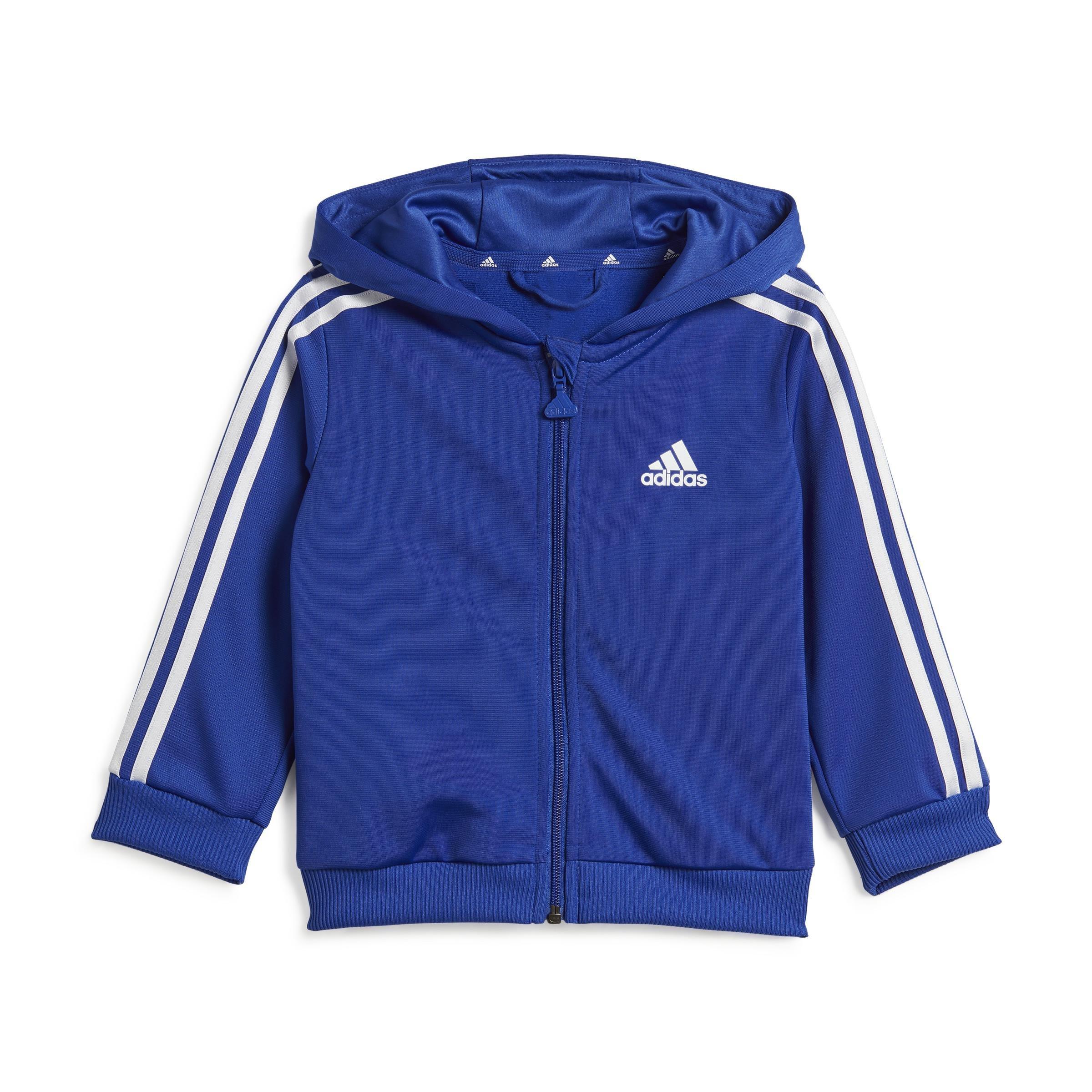 Unisex Kids Essentials Shiny Hooded Track Suit, Blue, A901_ONE, large image number 13