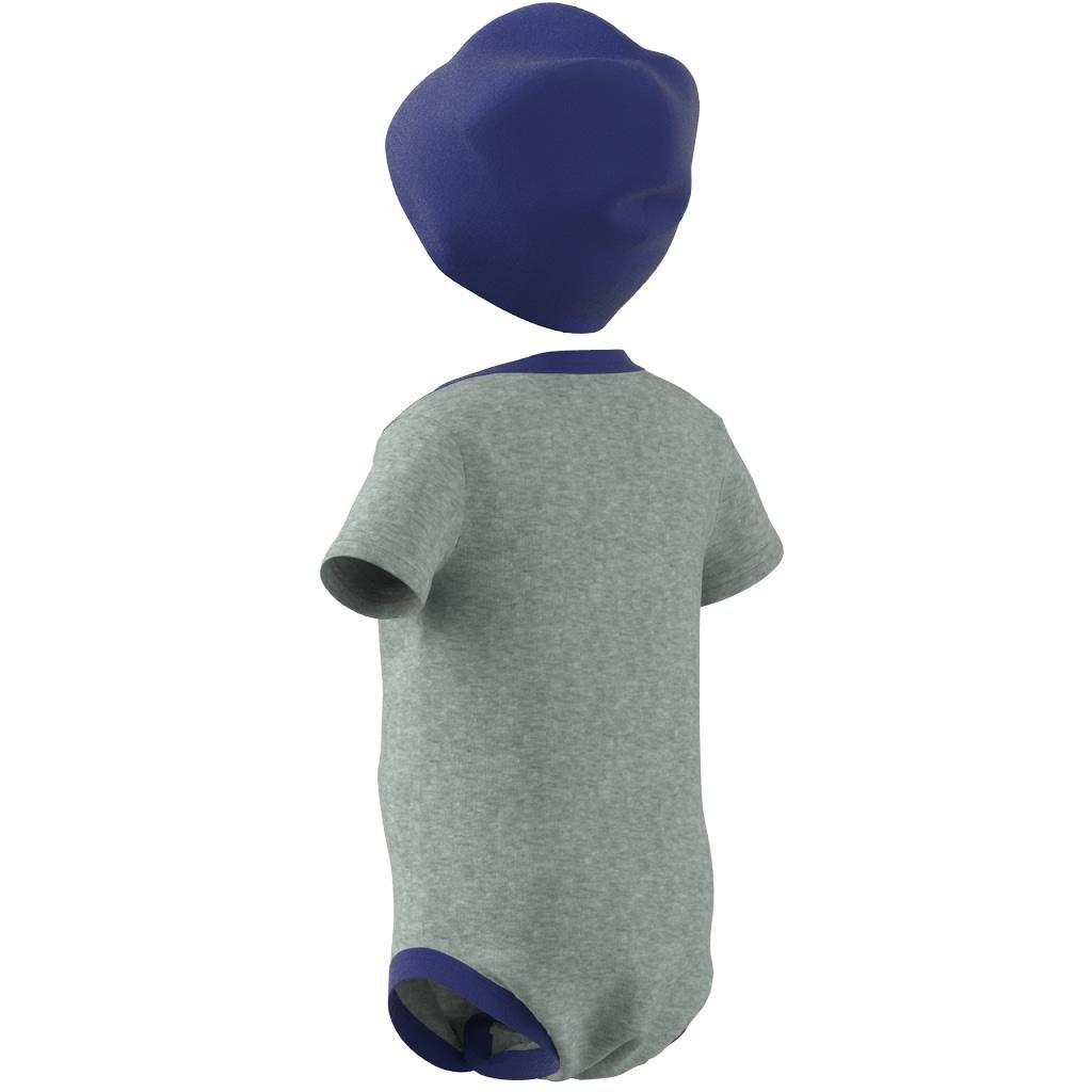 Unisex Kids Essentials Bodysuit And Beanie Gift Set, Grey, , large image number 8