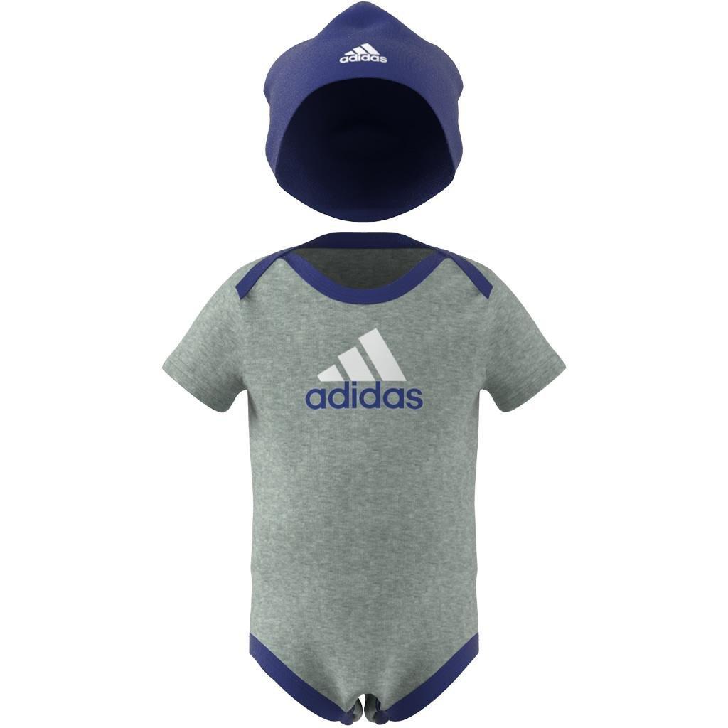 Unisex Kids Essentials Bodysuit And Beanie Gift Set, Grey, , large image number 9