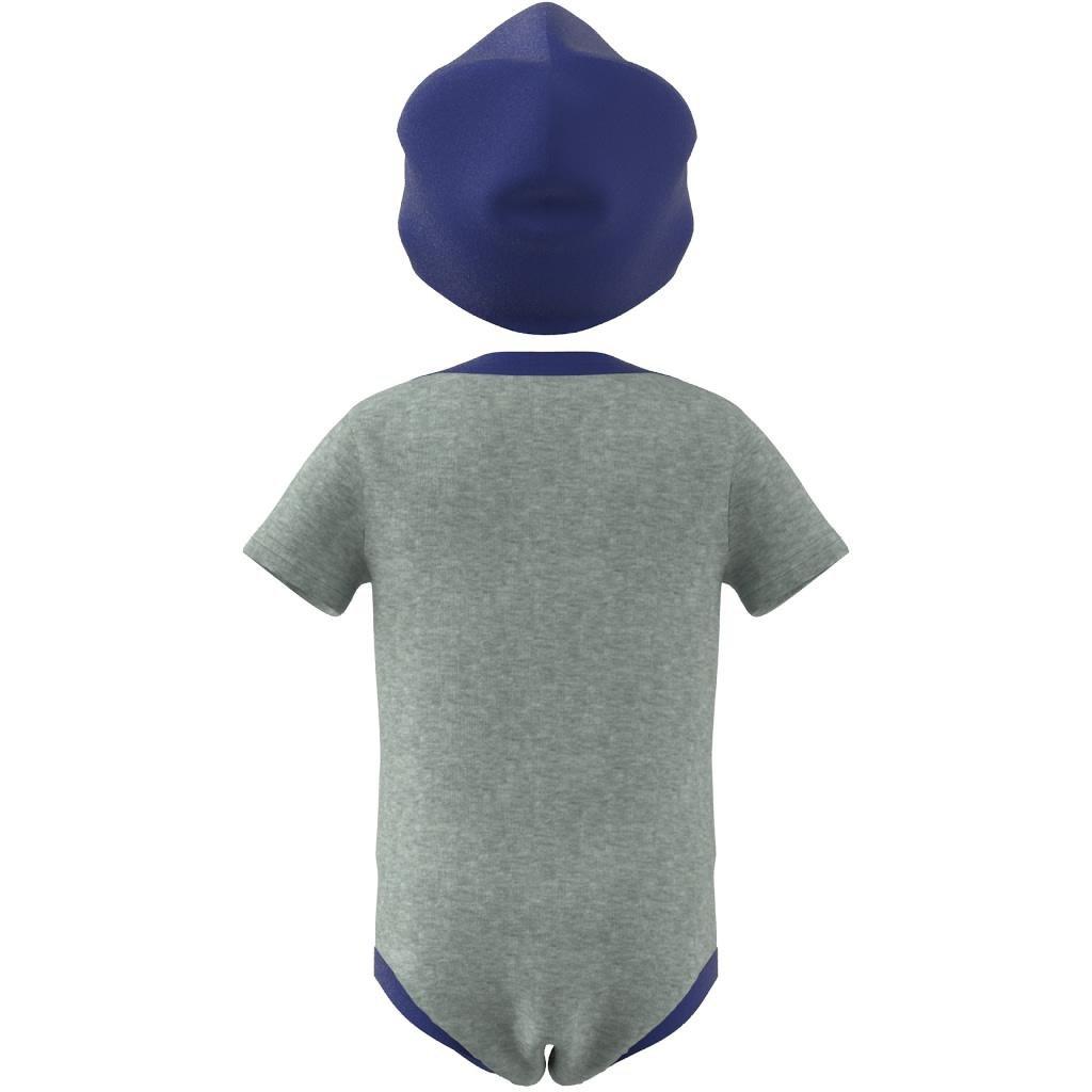 Unisex Kids Essentials Bodysuit And Beanie Gift Set, Grey, , large image number 11