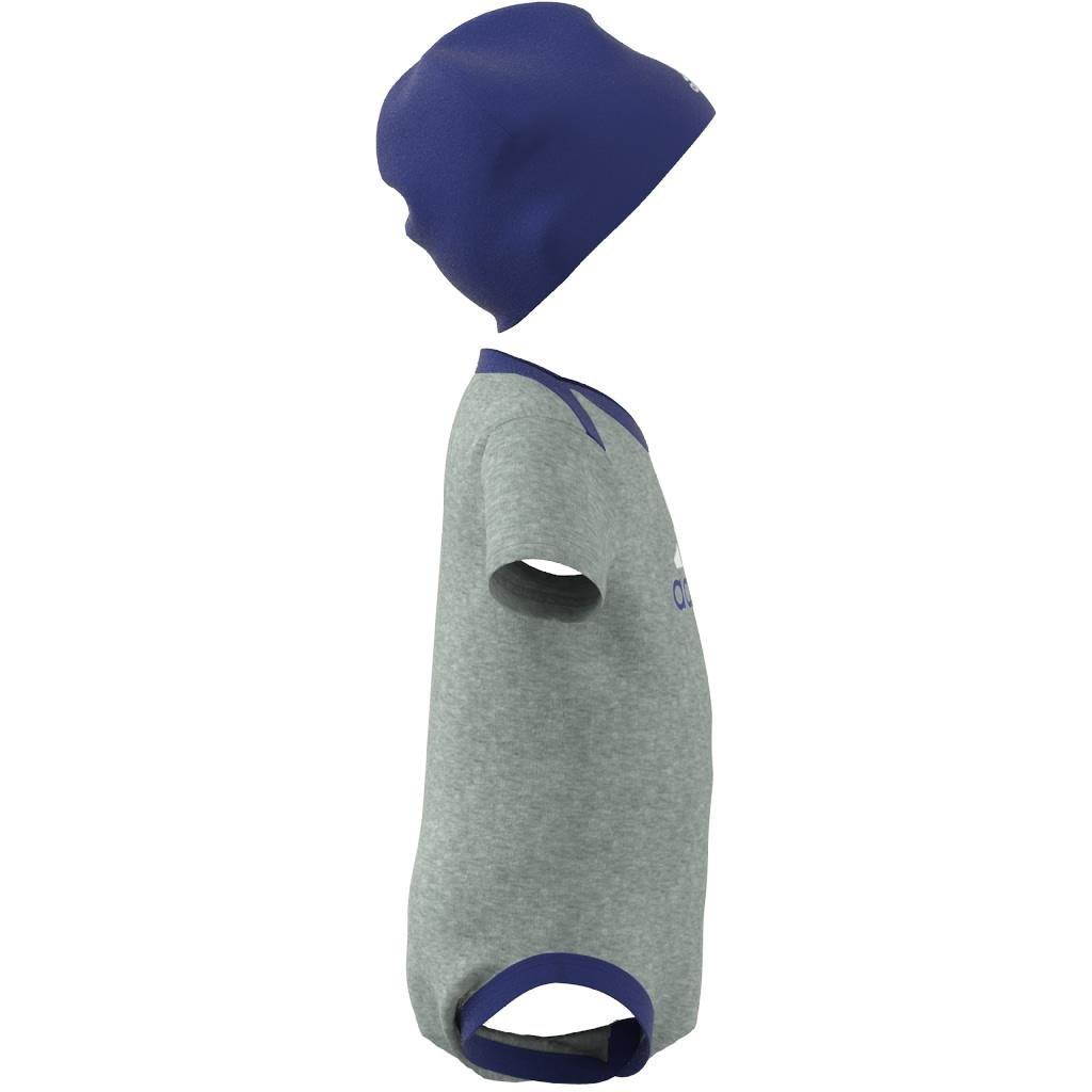 Unisex Kids Essentials Bodysuit And Beanie Gift Set, Grey, , large image number 12