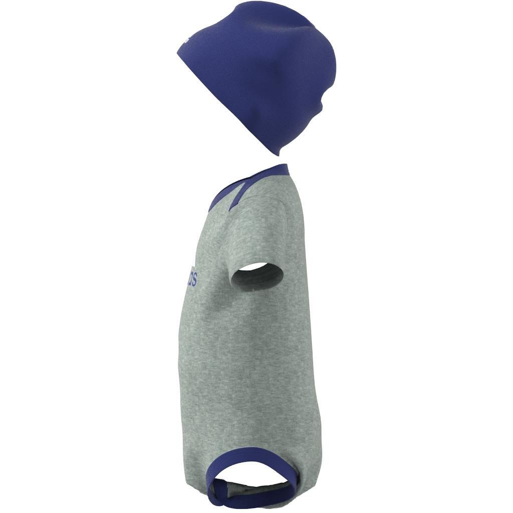 Unisex Kids Essentials Bodysuit And Beanie Gift Set, Grey, , large image number 13