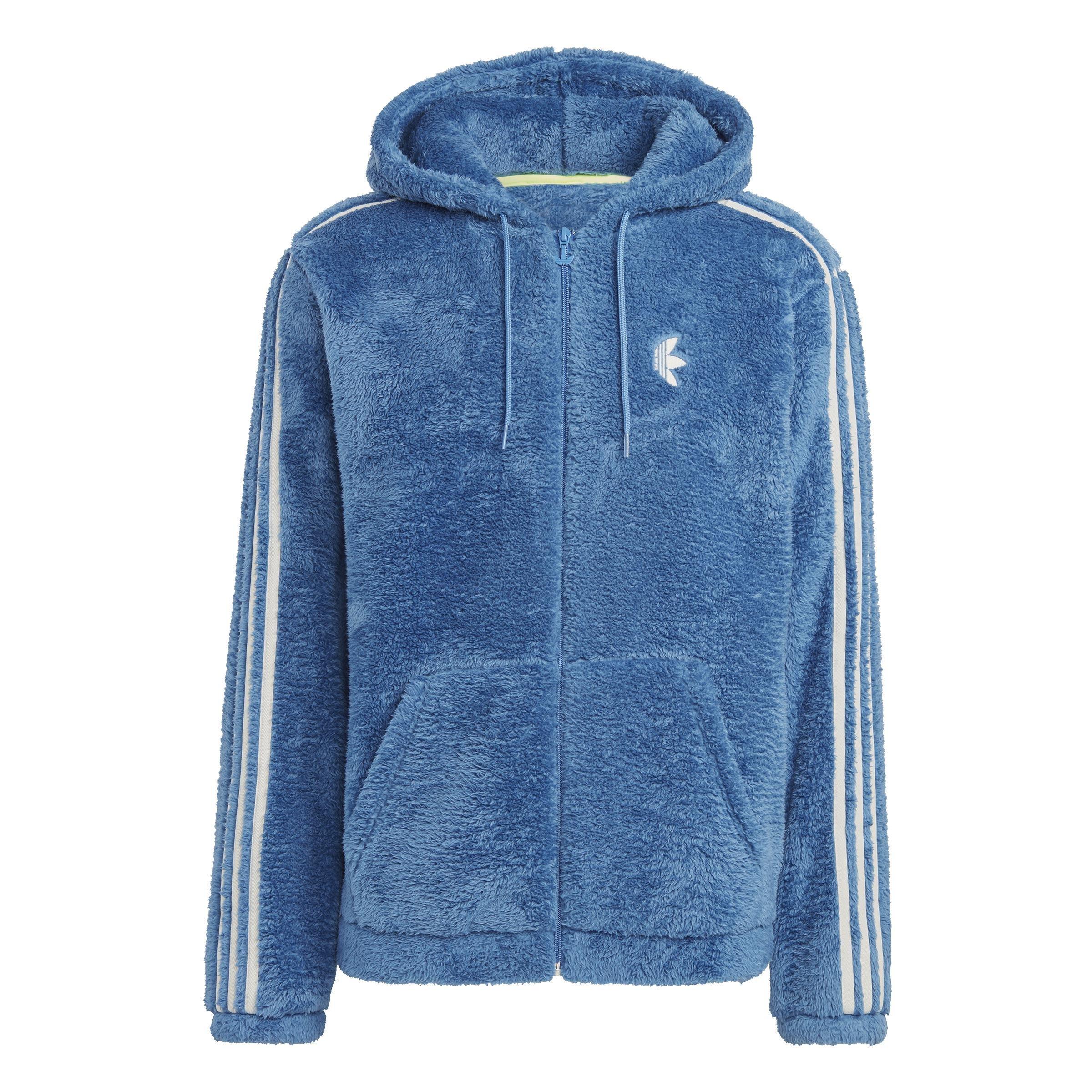 Indigo Herz Fur Hoodie, Blue, A901_ONE, large image number 1