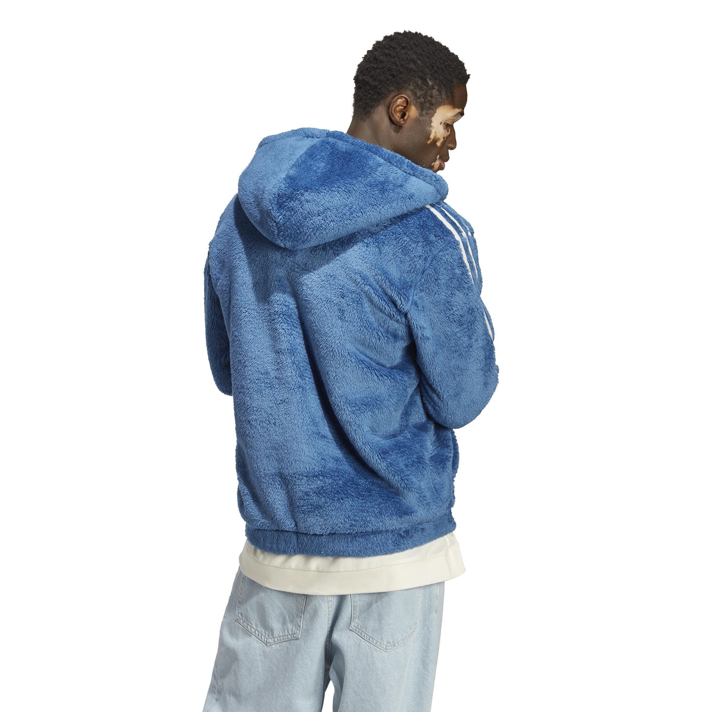 Indigo Herz Fur Hoodie, Blue, A901_ONE, large image number 3
