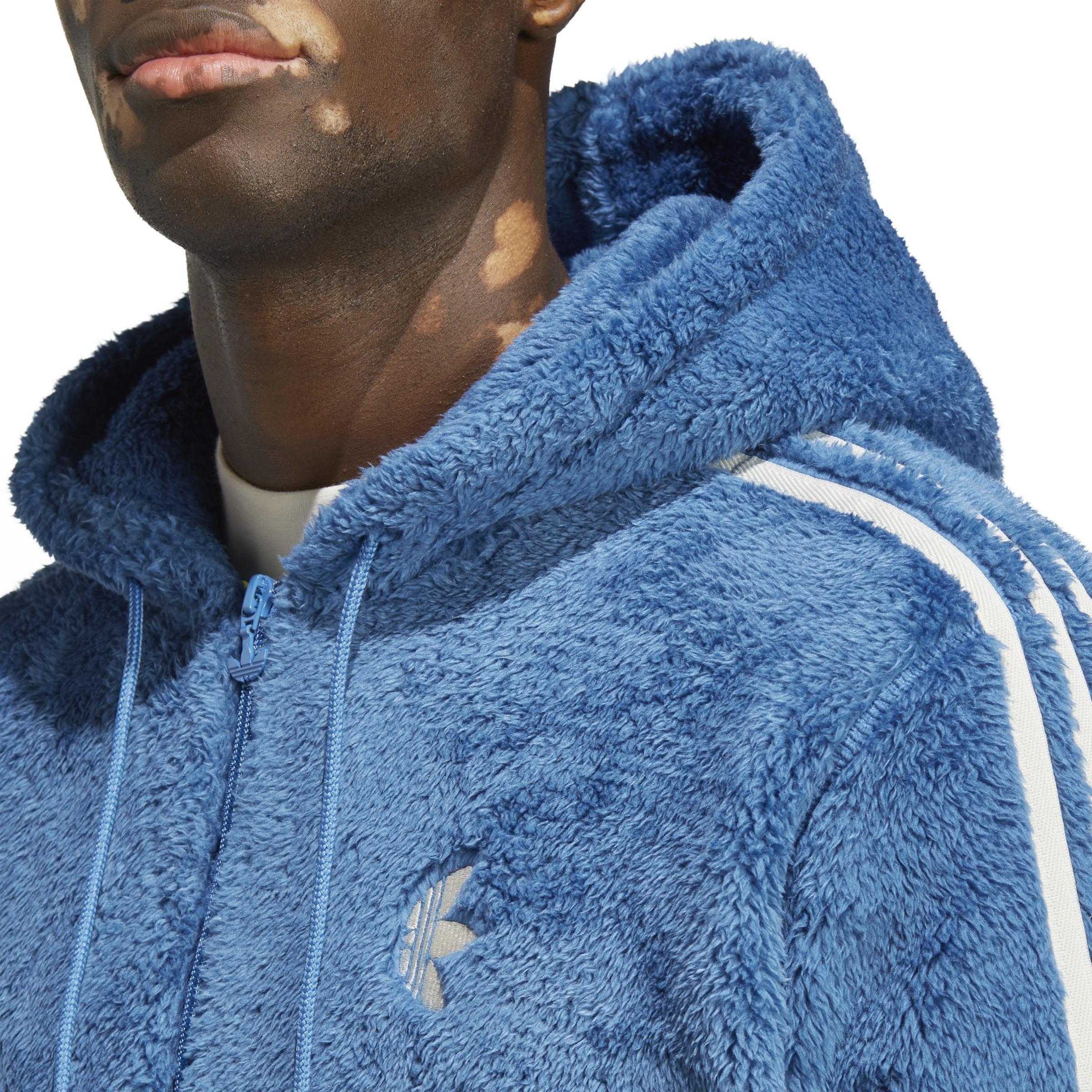 Indigo Herz Fur Hoodie, Blue, A901_ONE, large image number 4