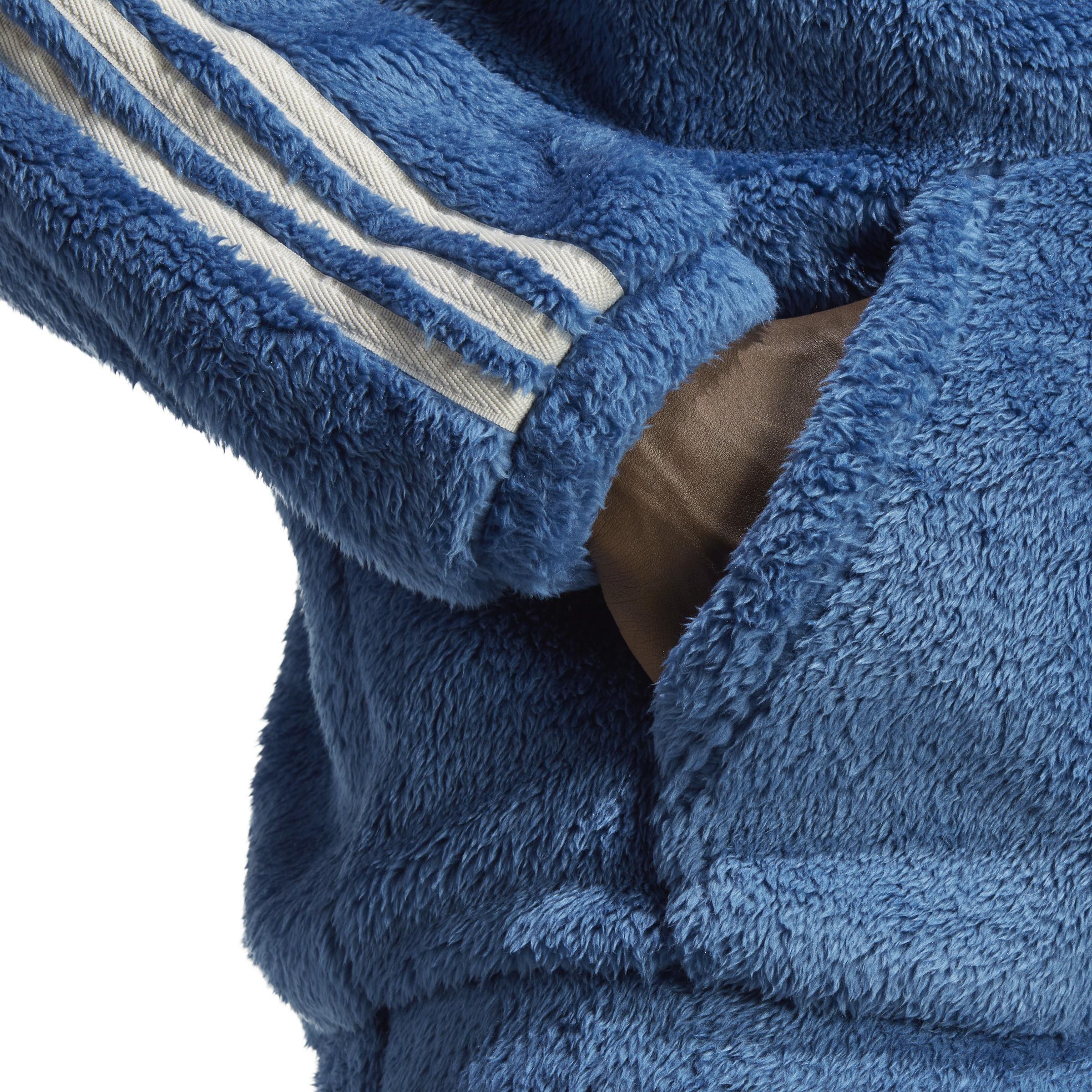Indigo Herz Fur Hoodie, Blue, A901_ONE, large image number 5