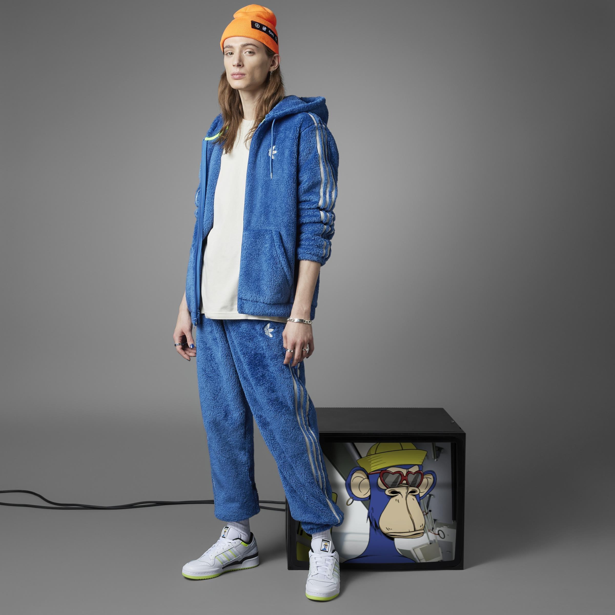 Indigo Herz Fur Hoodie, Blue, A901_ONE, large image number 7