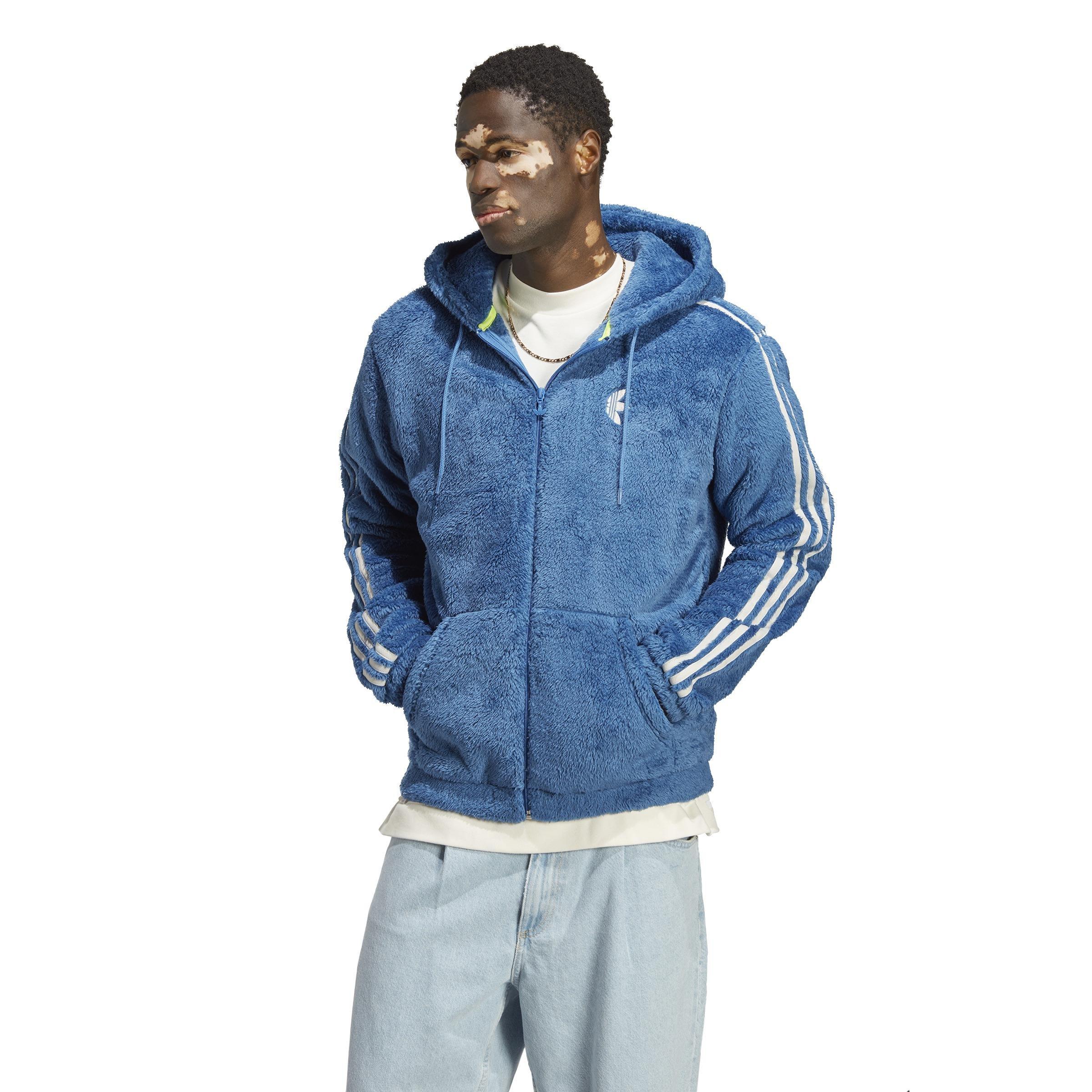 Indigo Herz Fur Hoodie, Blue, A901_ONE, large image number 8