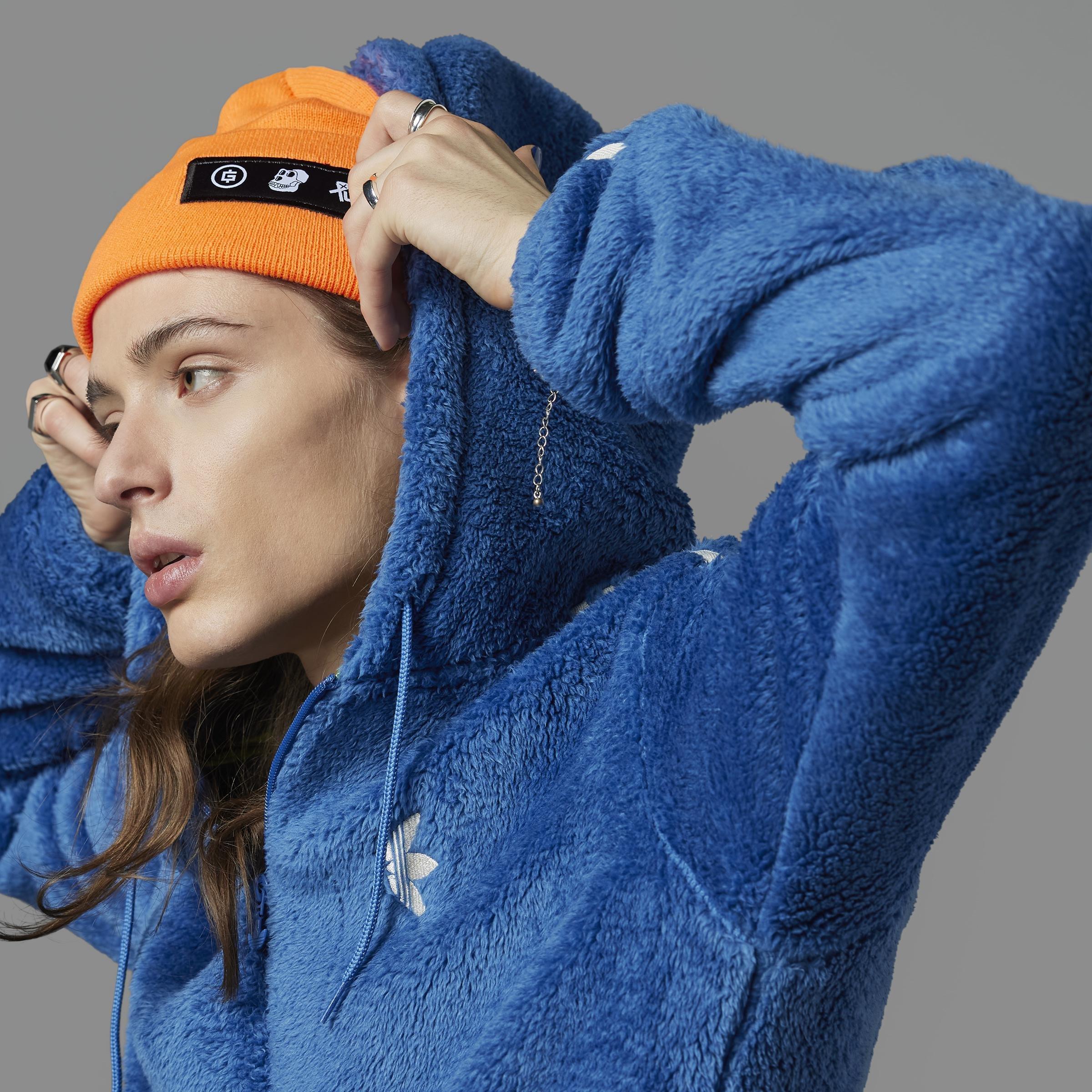 Indigo Herz Fur Hoodie, Blue, A901_ONE, large image number 11