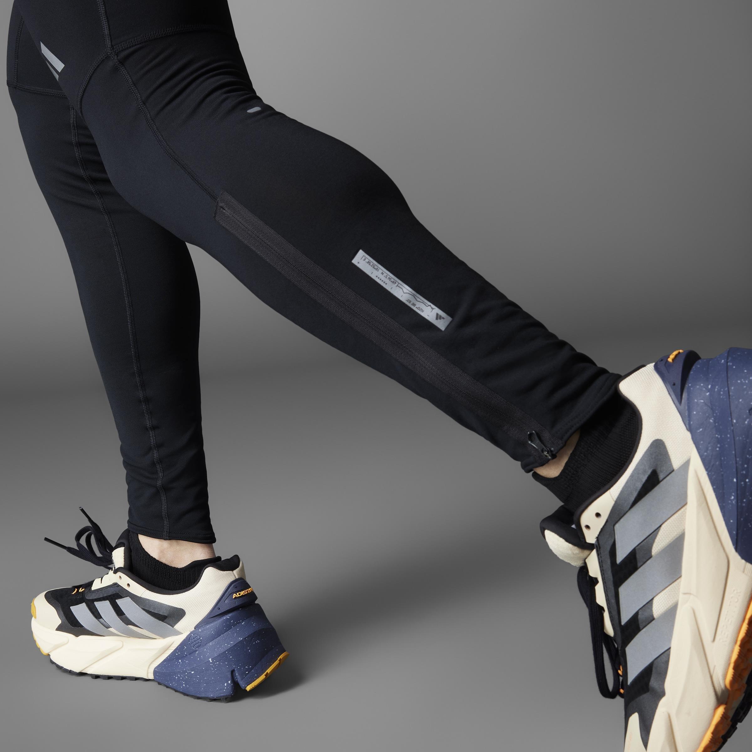 Ultimate Running Conquer The Elements Aeroready Warming Leggings, Black, A901_ONE, large image number 12