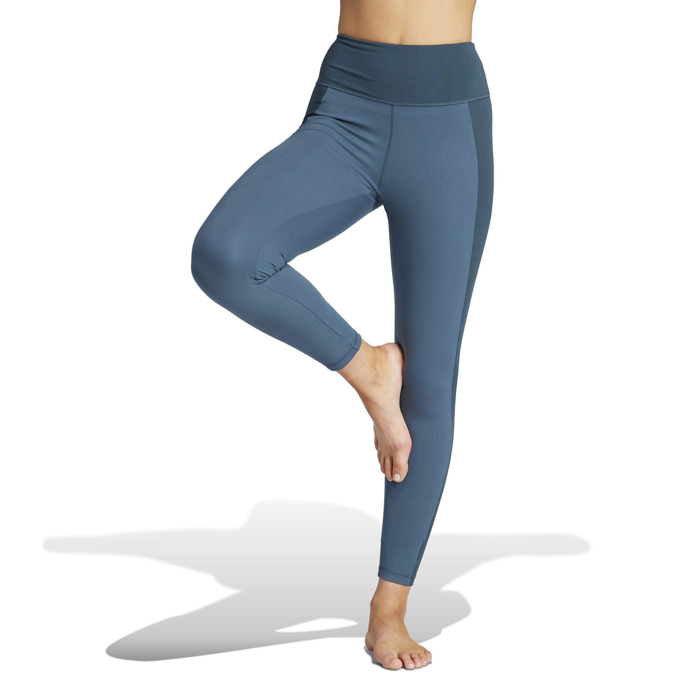 Yoga Essentials 7/8 Leggings, Turquoise, A901_ONE, large image number 0
