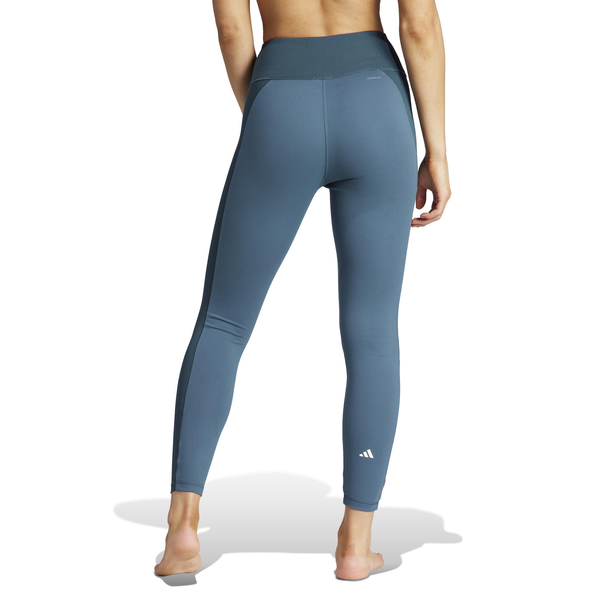 Yoga Essentials 7/8 Leggings, Turquoise, A901_ONE, large image number 1