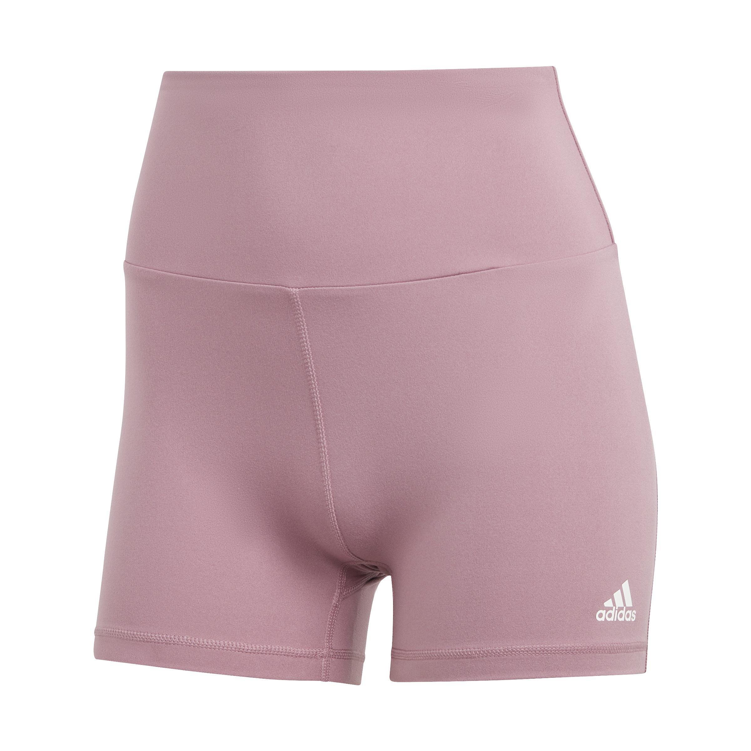 Yoga Essentials High-Waisted Short Leggings, Pink, A901_ONE, large image number 0