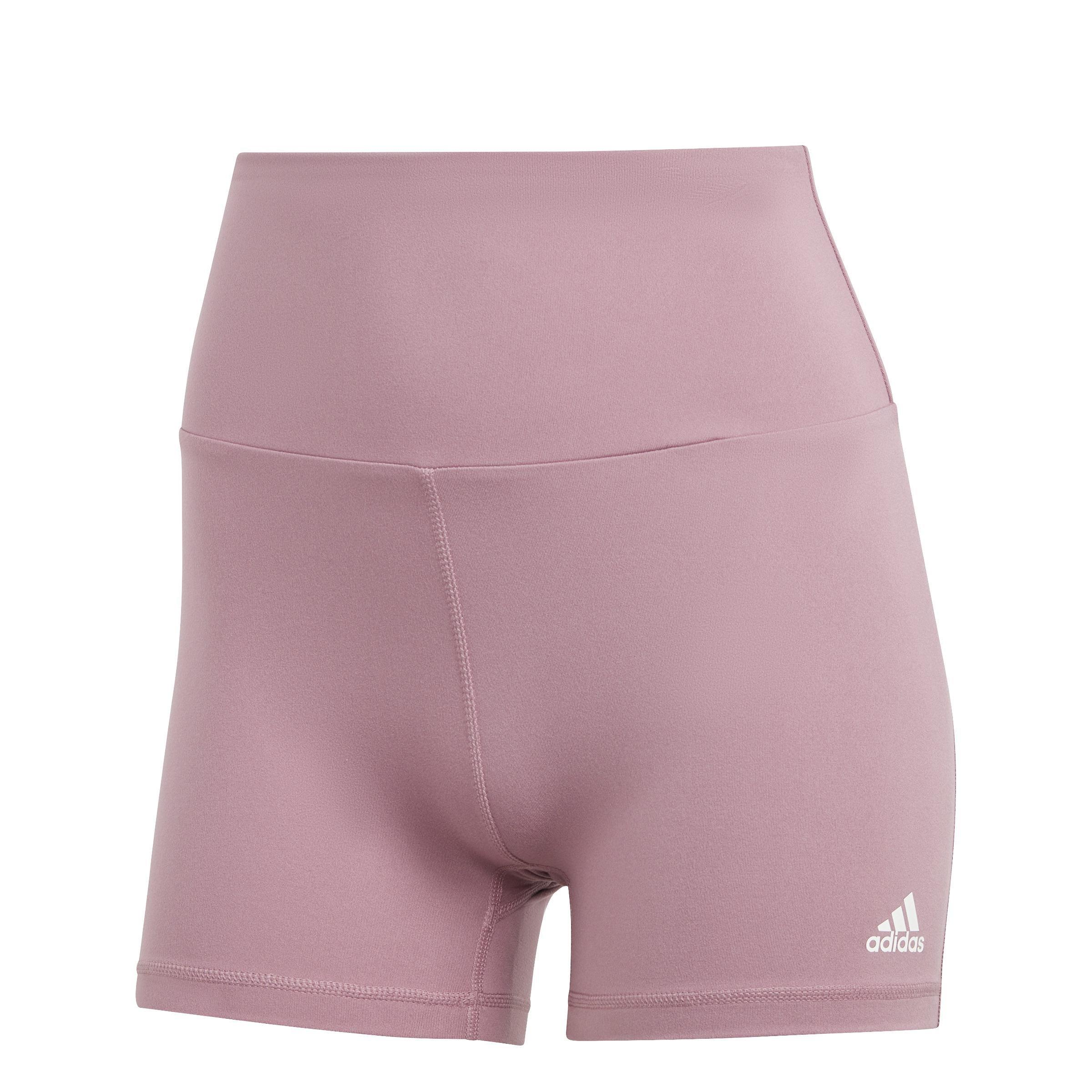Yoga Essentials High-Waisted Short Leggings, Pink, A901_ONE, large image number 1
